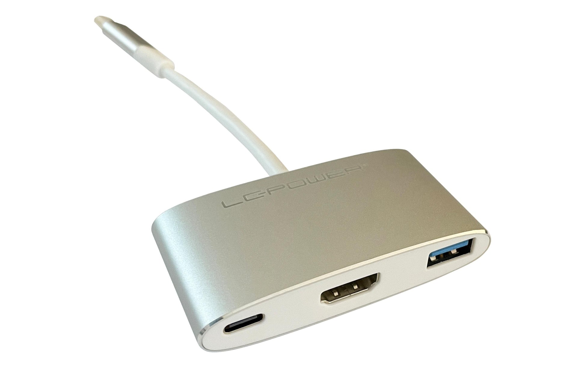 LC-Power LC-HUB-C-multi-4 Multiport-Adapter – USB-C, 1× HDMI, USB-A, 100 W PD