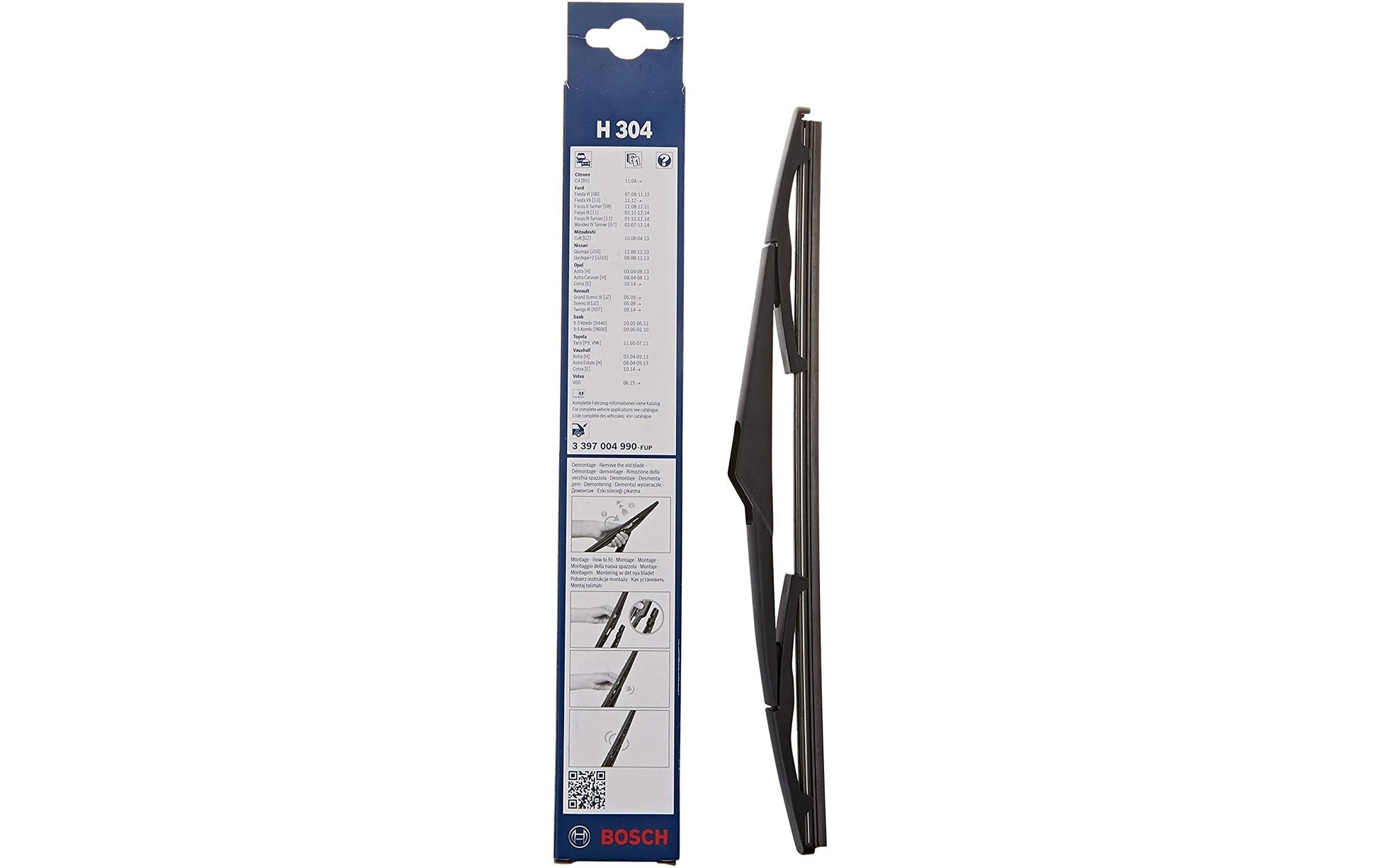 Bosch Scheibenwischerblatt Heck – für Windschutzscheibe – 300 mm – 1 Stk.