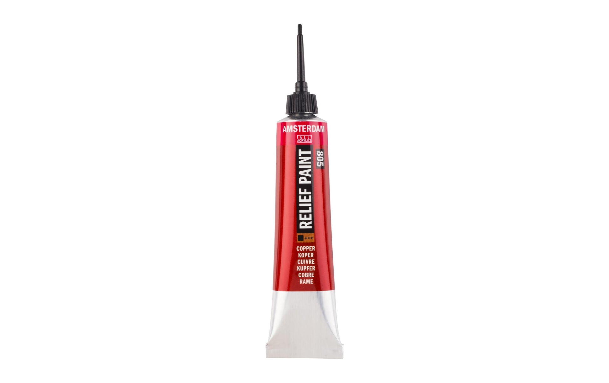 Royal Talens Amsterdam Reliefpaint Acrylfarbe – Kupfer 805, deckend – 20 ml Tube – für Leinwand