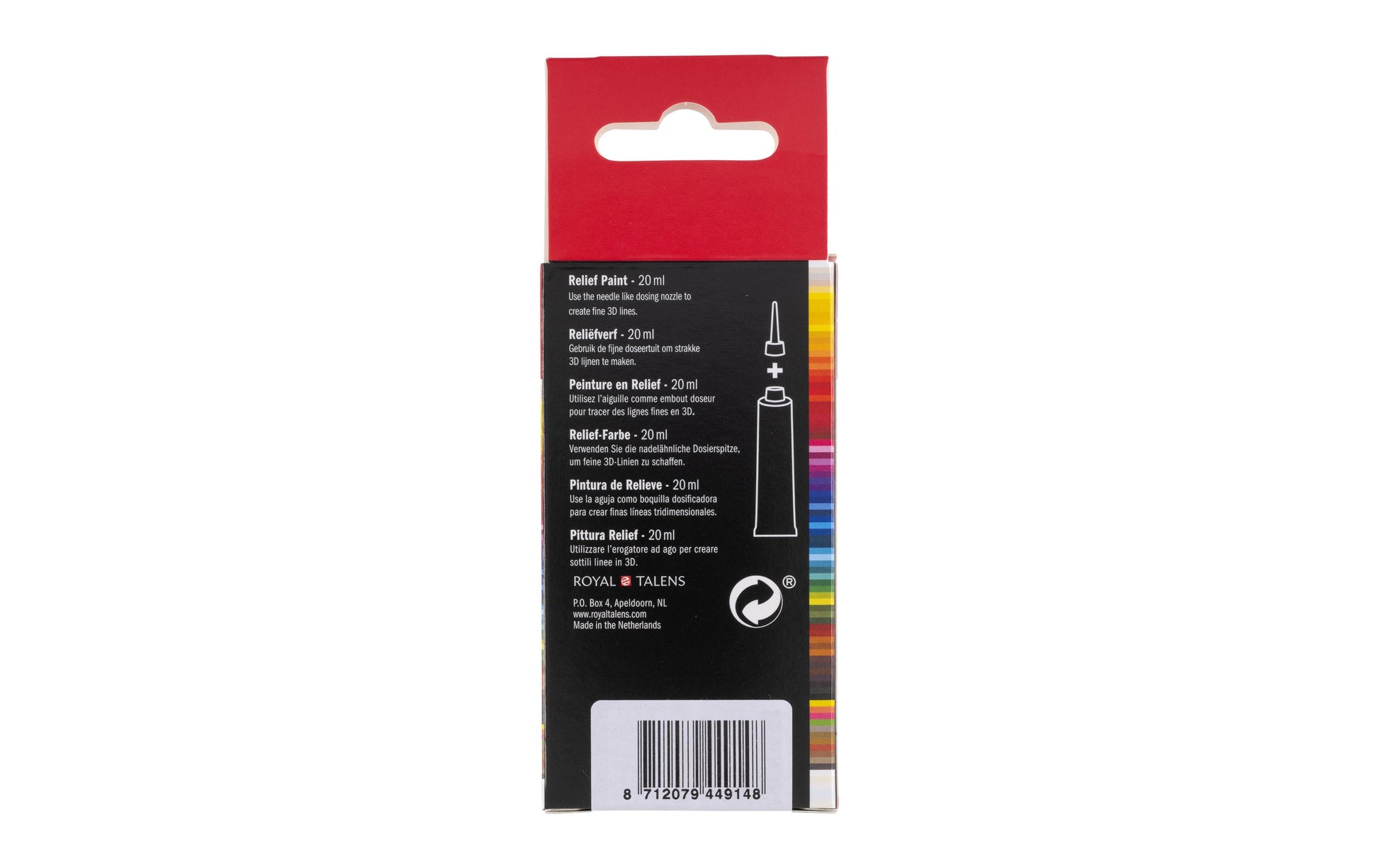 Royal Talens Amsterdam Reliefpaint Acrylfarbe – Kupfer 805, deckend – 20 ml Tube – für Leinwand