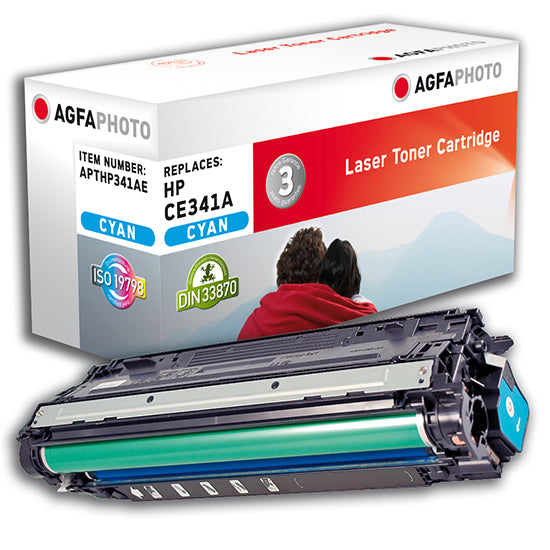 AgfaPhoto Toner CE341A – Cyan, 16000 Seiten – für HP