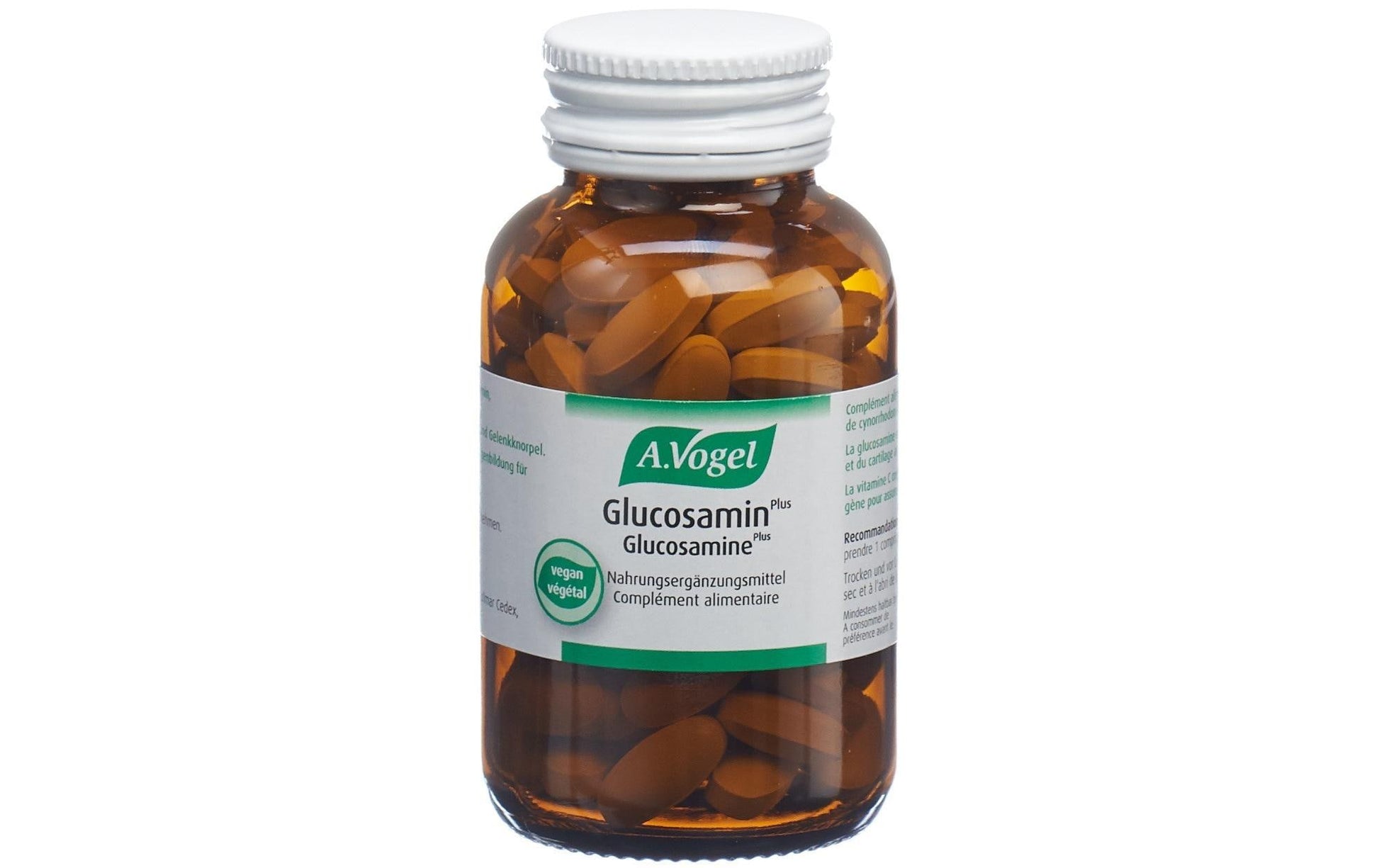 A.Vogel Glucosamin Plus Tabletten – Hagebuttenextrakt, glutenfrei, vegan – 120 Stück