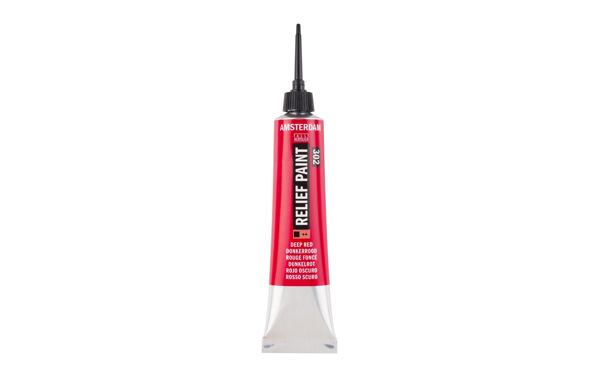 Royal Talens Amsterdam Reliefpaint Acrylfarbe – Dunkelrot, matt, 3D-Effekt – 20 ml – für Papier