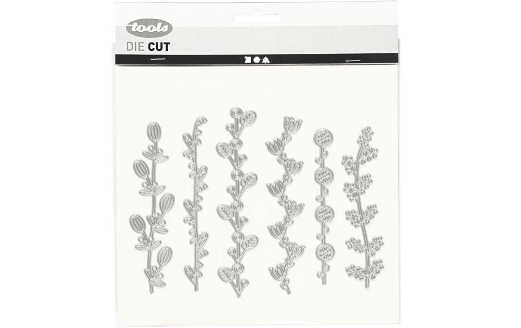 Creativ Company Stanz-/Prägeschablone, Blumenranken, 14,3 × 12,3 cm, 1 Stück