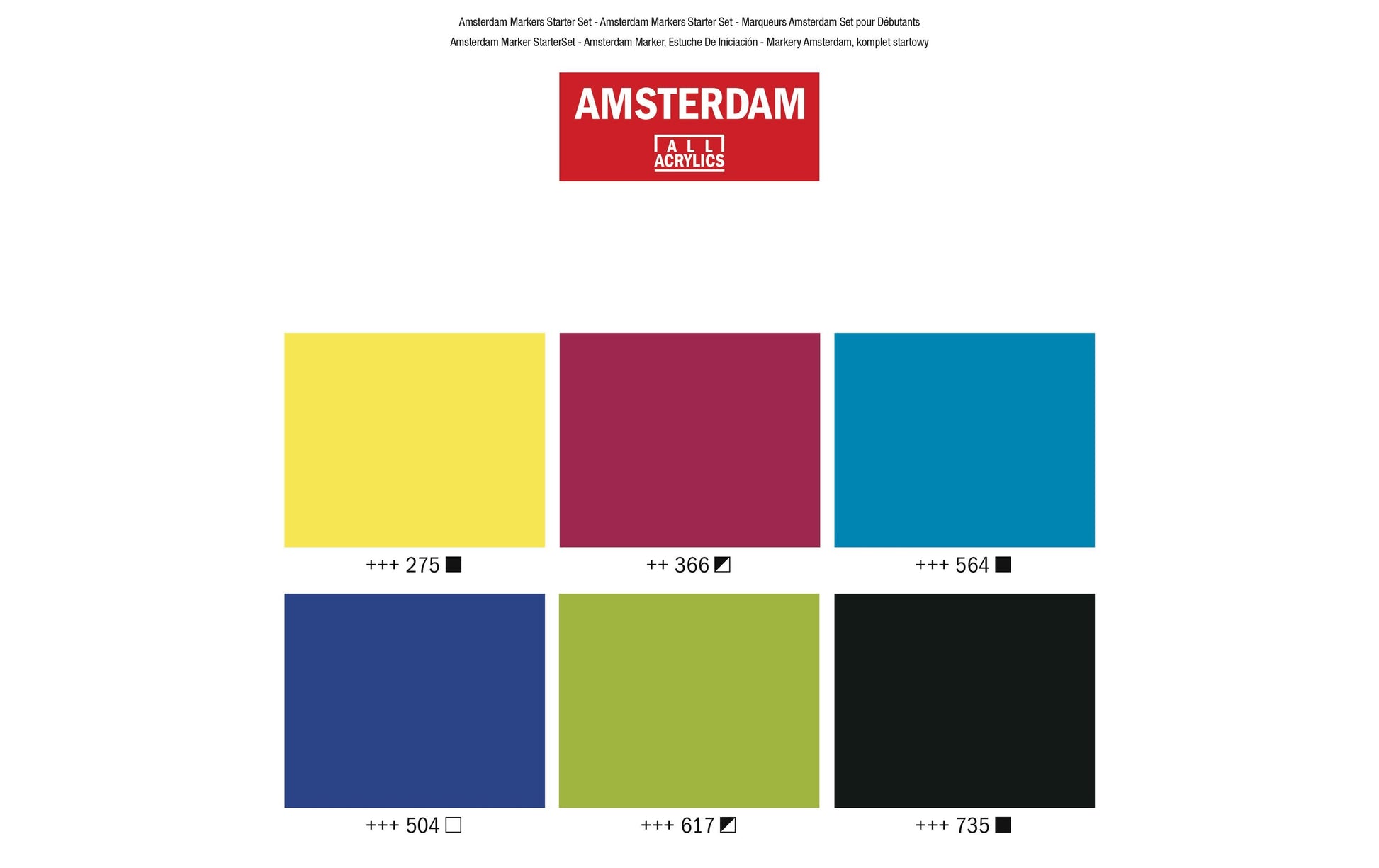 Royal Talens Permanent Marker – sortiert, 6er Pack
