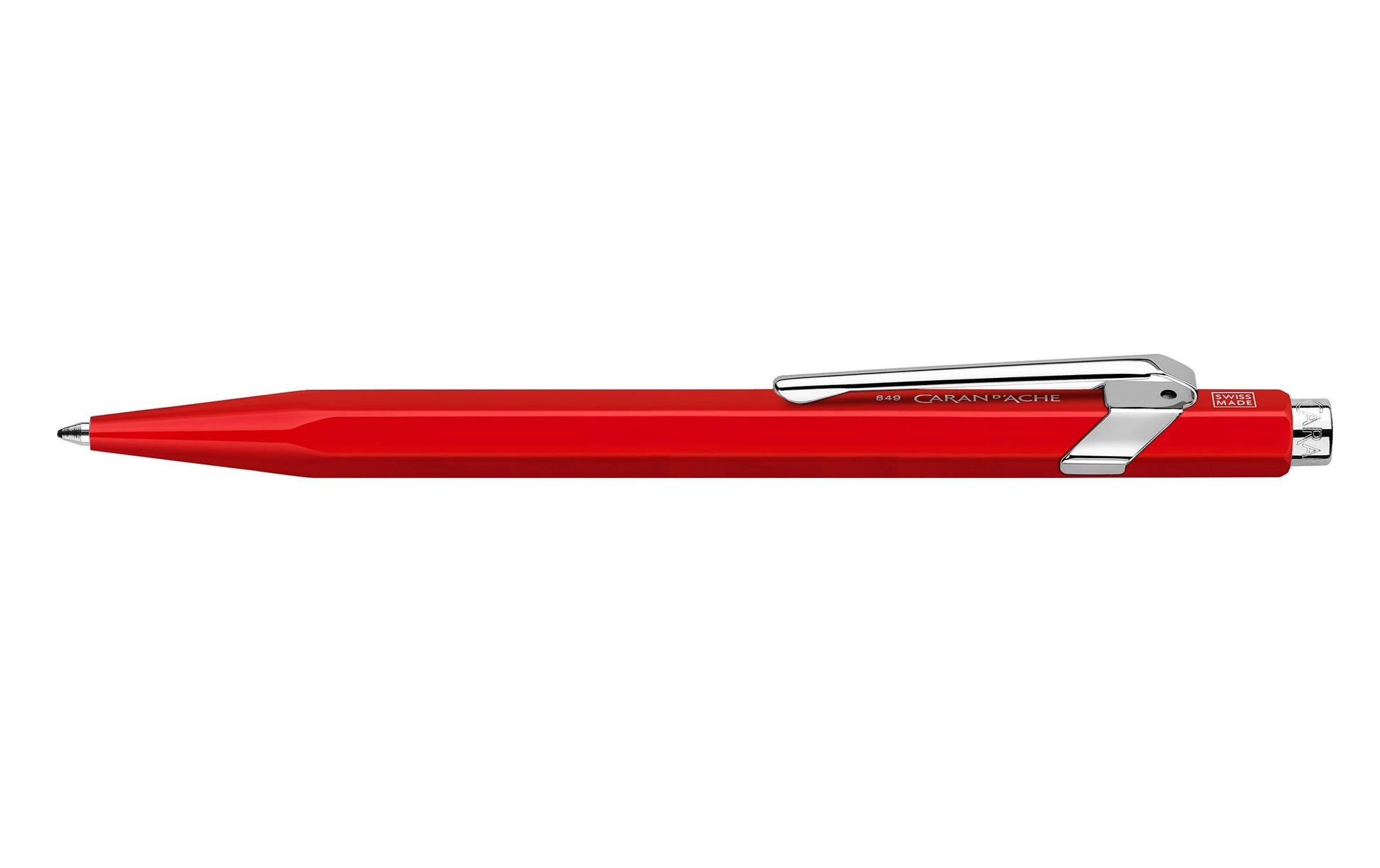 Caran d-Ache Kugelschreiber – Rot, Aluminium