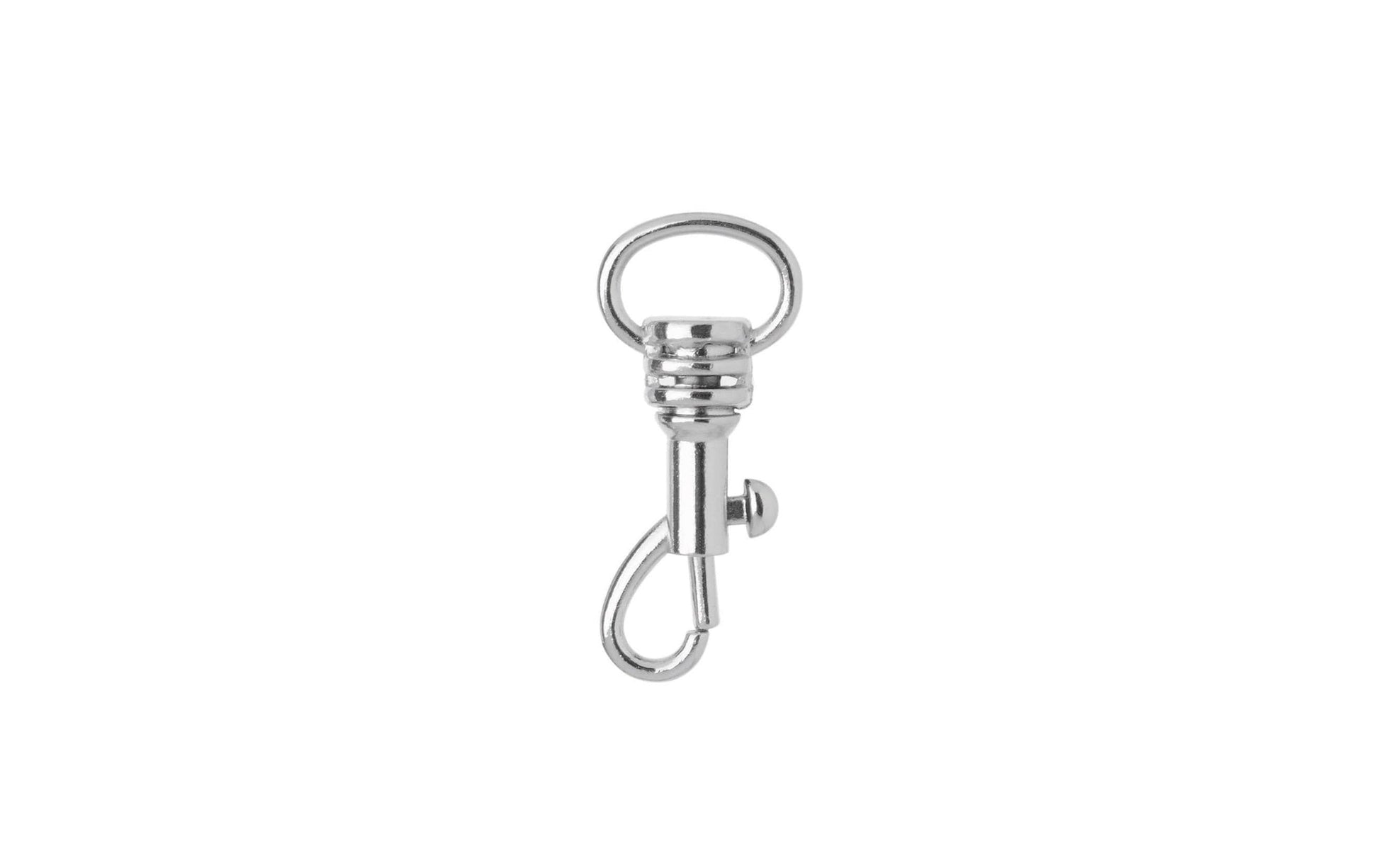 GLOREX Anhänger mit Karabiner, 34 mm, Aluminium, Silber