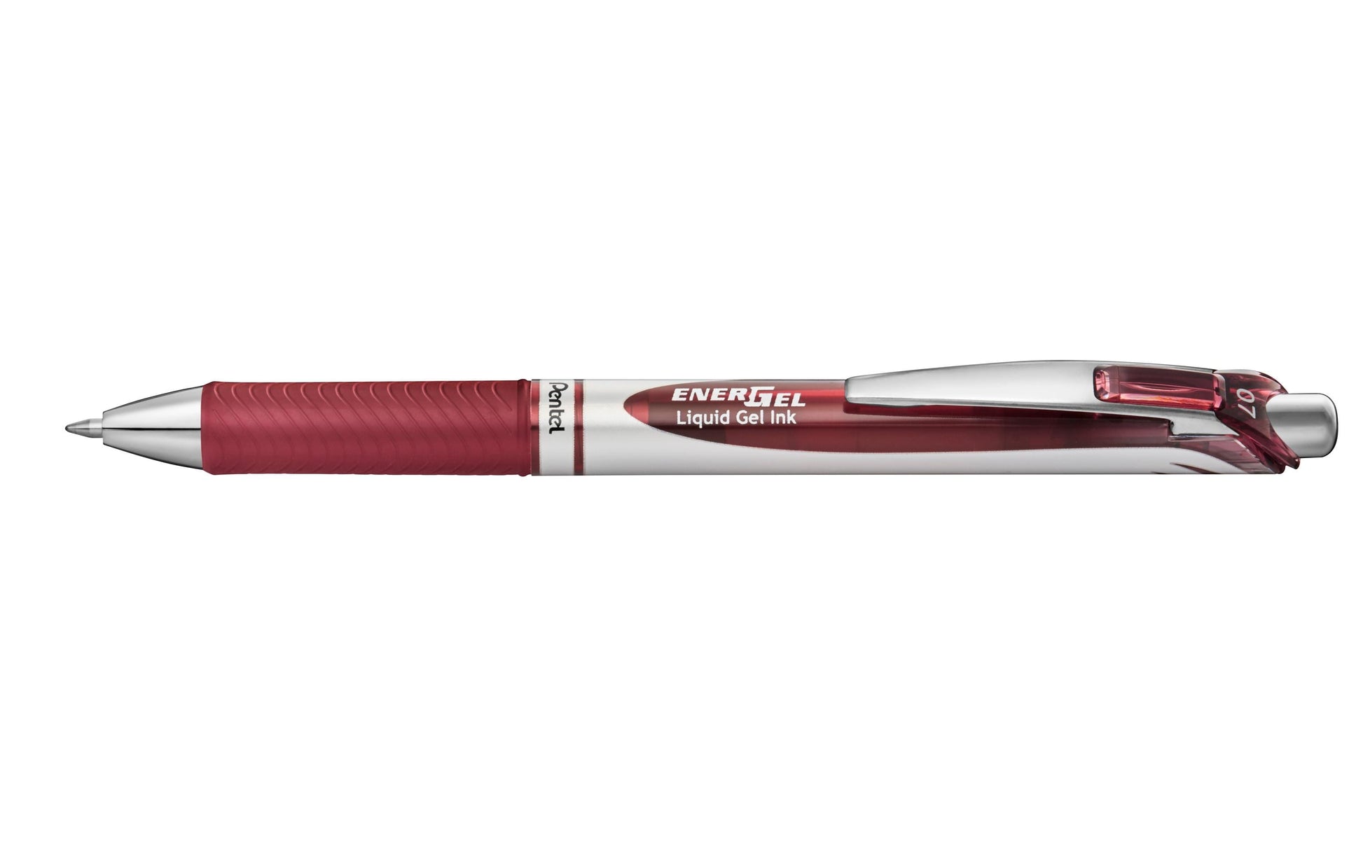 Pentel EnerGel Gelschreiber – Burgund, 0,7 mm, schnelltrocknend, Druck, nachfüllbar