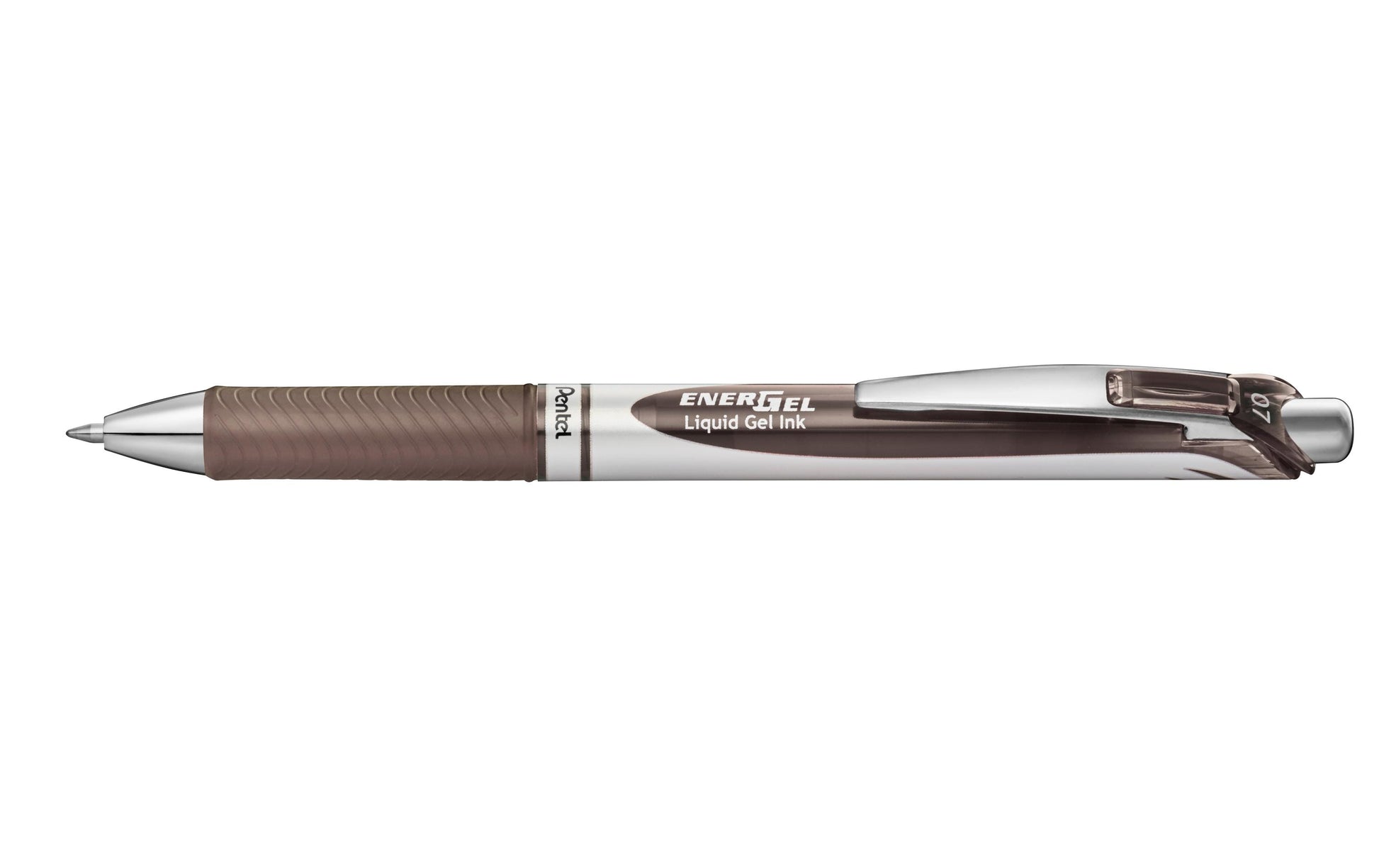 Pentel EnerGel Gelschreiber – Sepia, 0,7 mm, schnelltrocknend, Druck, nachfüllbar