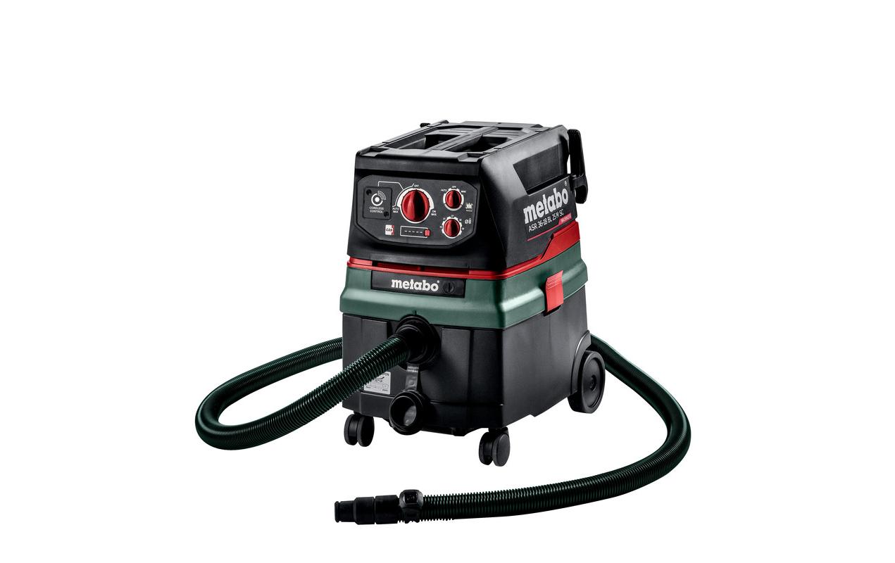 Metabo Absauganlage ASR 36-18 BL 25 M SC – 25 l, Akkubetrieb, Schlauch 4 m, 72 dB(A)