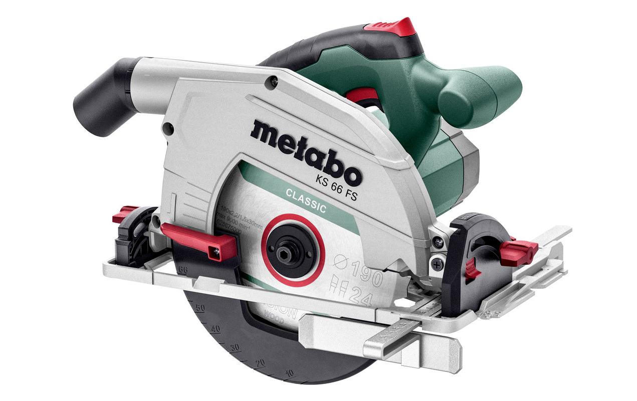 Metabo KS 66 FS Handkreissäge Krt. – Schnitttiefe 6,6 cm, 4 m Kabel