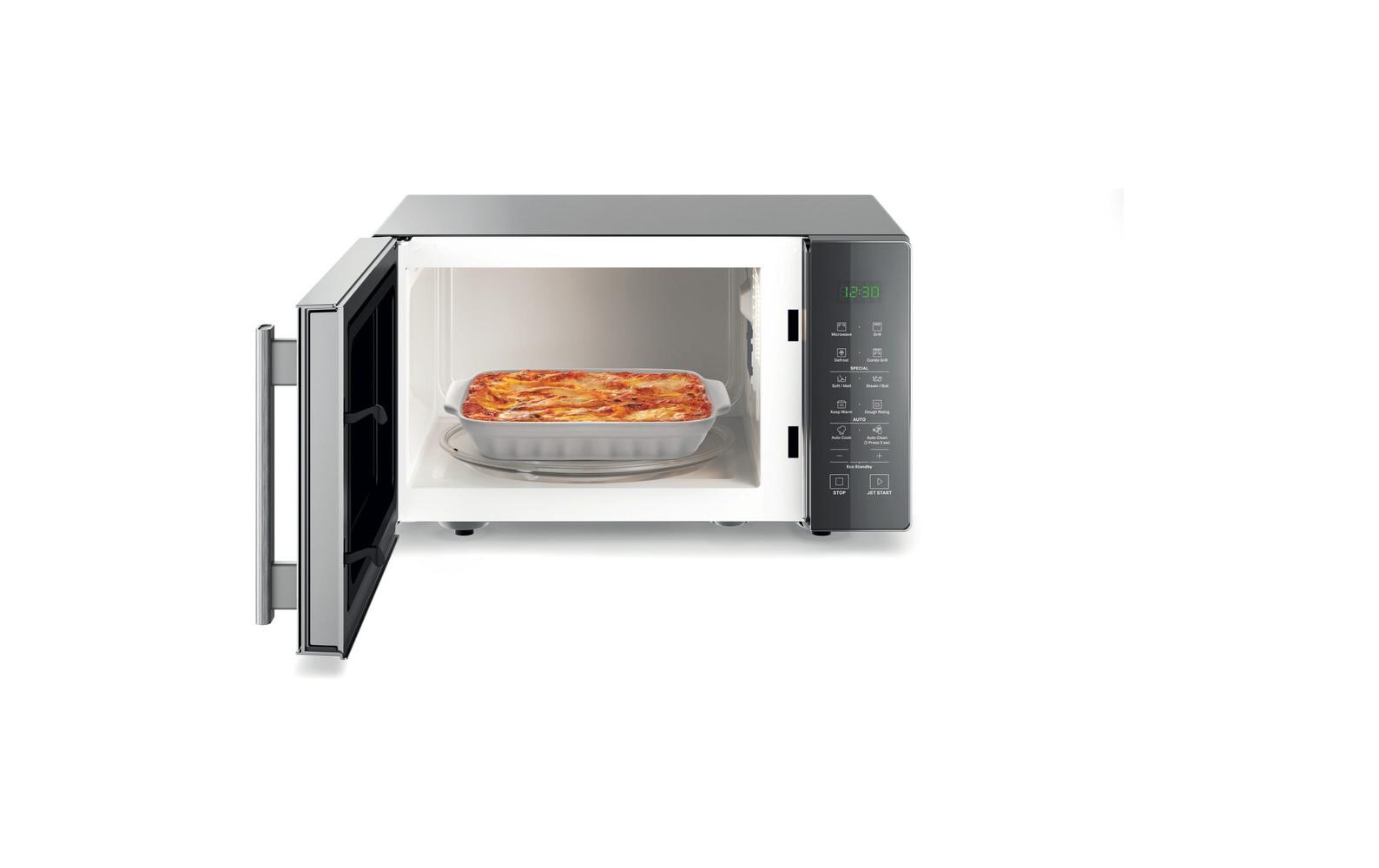 Bauknecht Mikrowelle MW 254 SM – 25 l, Grill & Dampfgaren, 900 W – schwarz