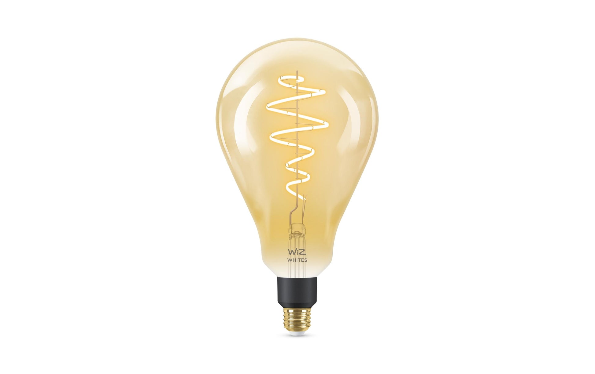 WiZ LED-Leuchtmittel PS160 – WLAN, Matt, Amazon Alexa, dimmbar – 2000–5000 K – 390 lm 6 W E27 IP20 – Gold Glänzend
