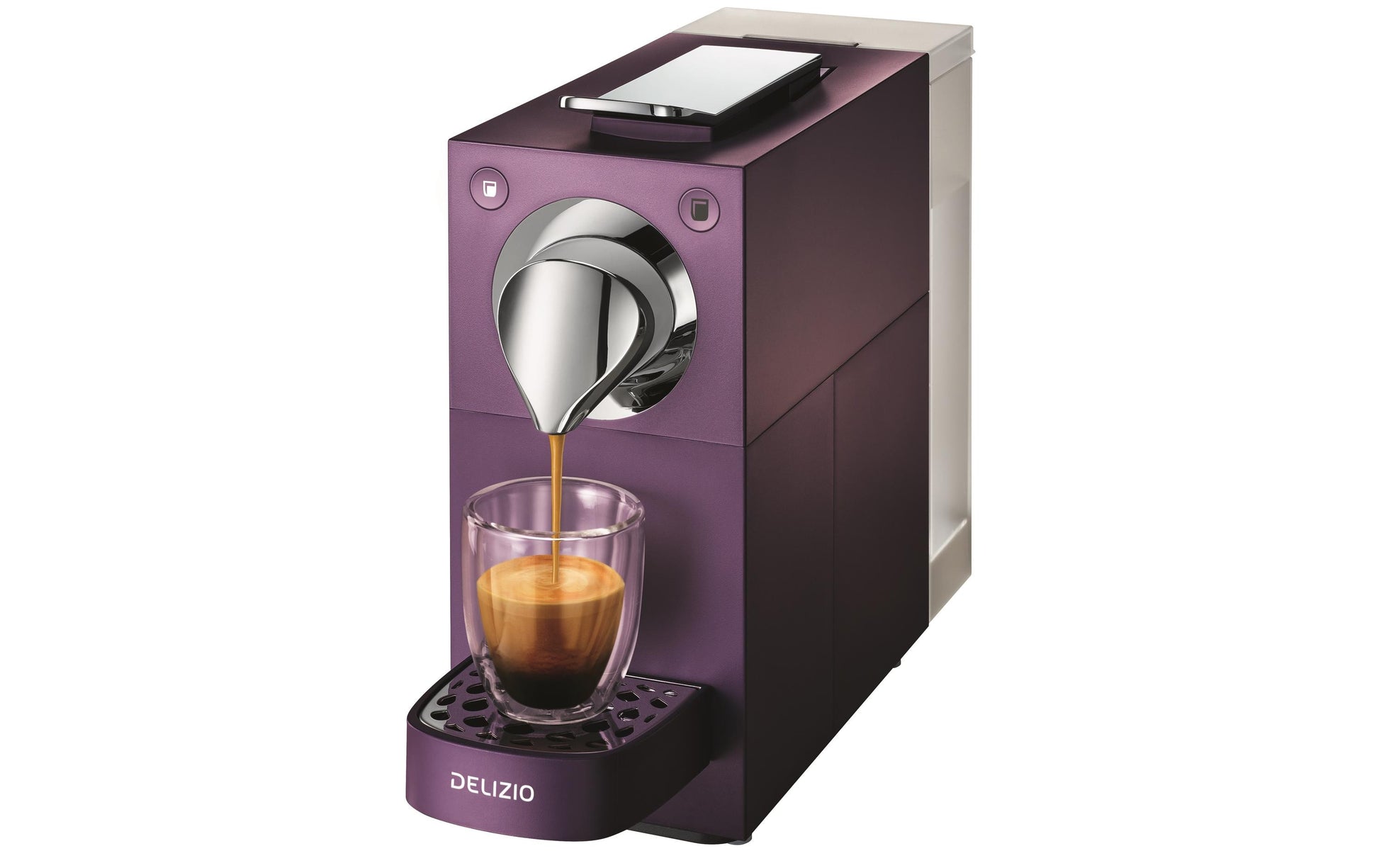 Delizio Una Automatic Kapselmaschine – für Delizio-Kapseln, 19 bar, 1 l, Violett