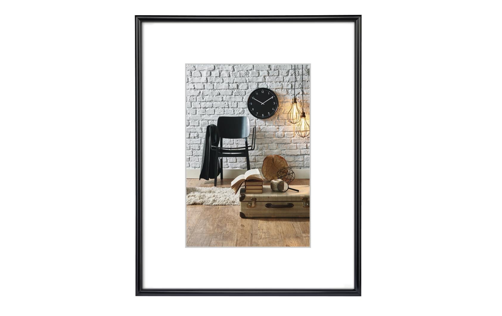 Hama Bilderrahmen – für 20 × 28 cm – Glas & Kunststoff, Schwarz