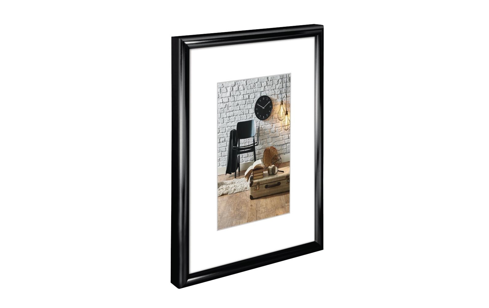 Hama Bilderrahmen – für 20 × 28 cm – Glas & Kunststoff, Schwarz