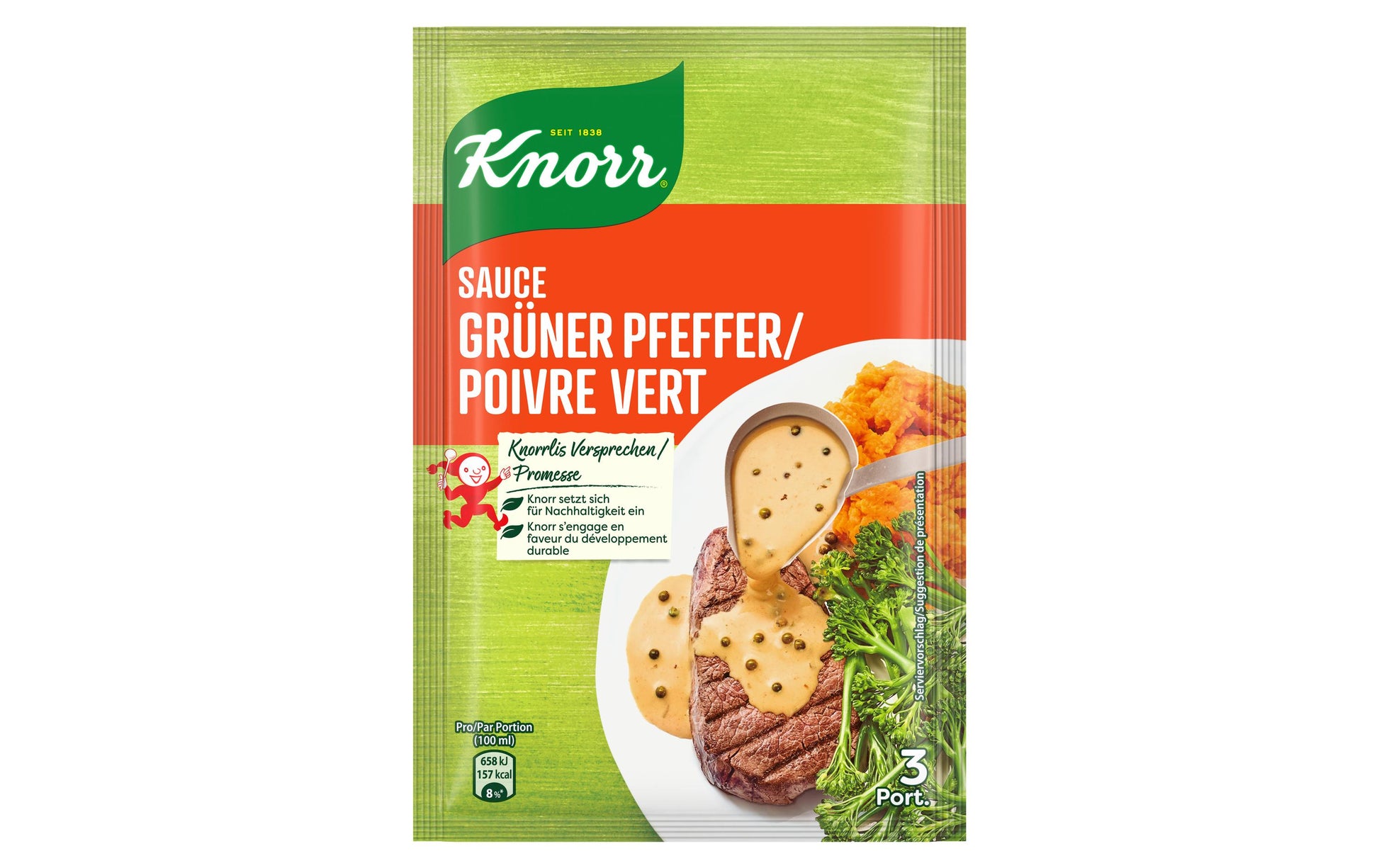 Knorr Bratensauce Grüner Pfeffer – 44 g