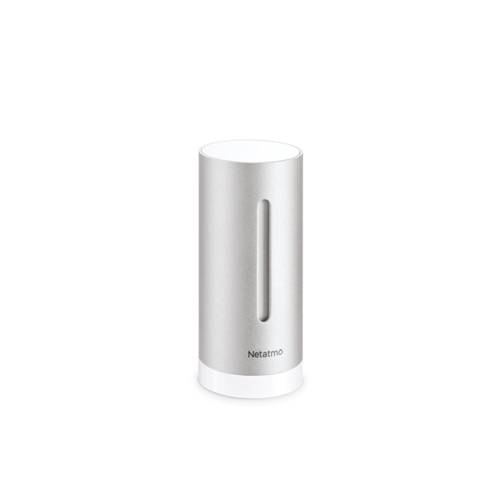 Netatmo NIM01 – Raumsensor, Funk, Temperatur, CO2 & Luftfeuchtigkeit – Silber, für Netatmo Wetterstation