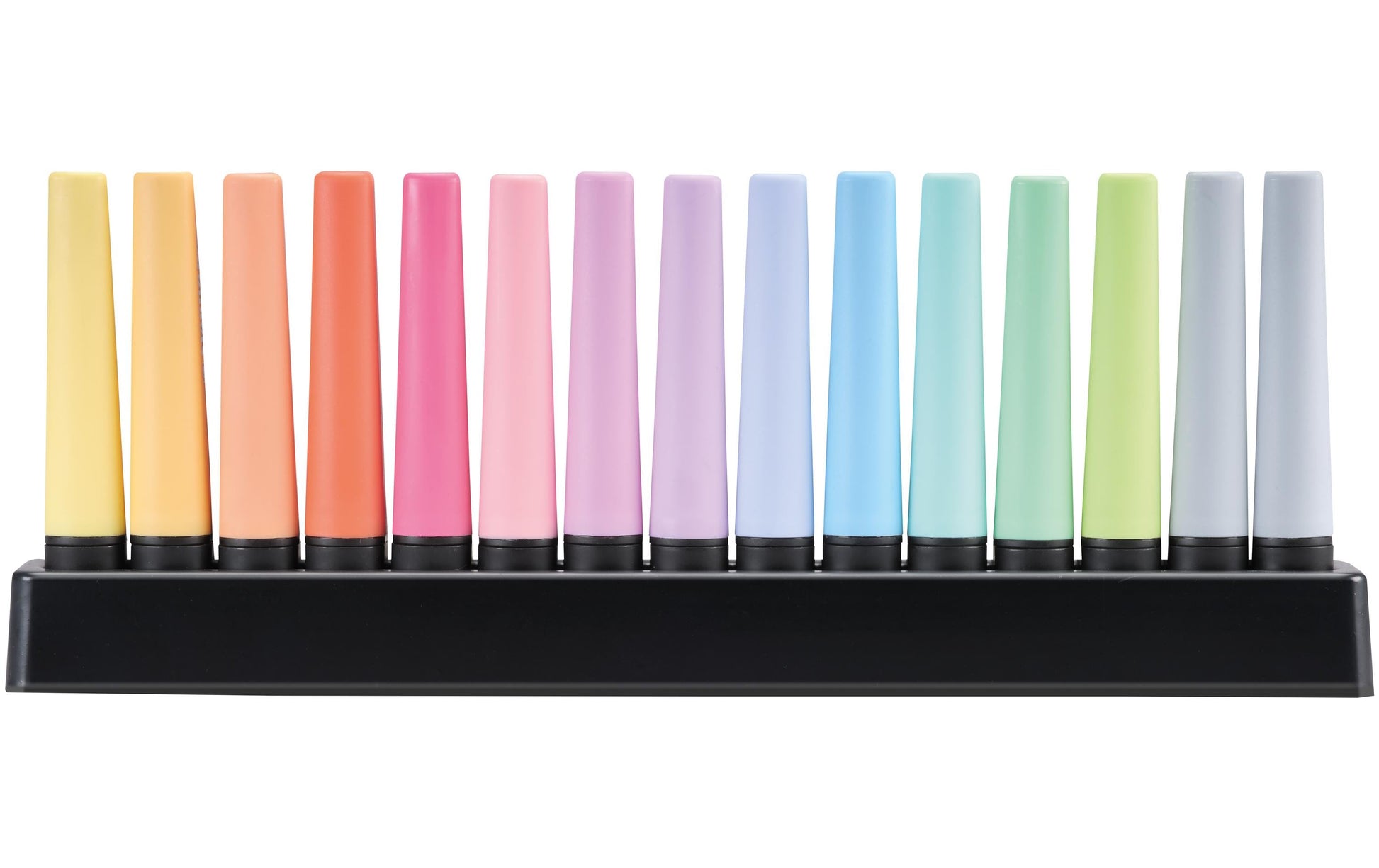 STABILO BOSS Original Pastell Textmarker – 15er Set, Farben sortiert, Keilspitze 2–5 mm, nachfüllbar