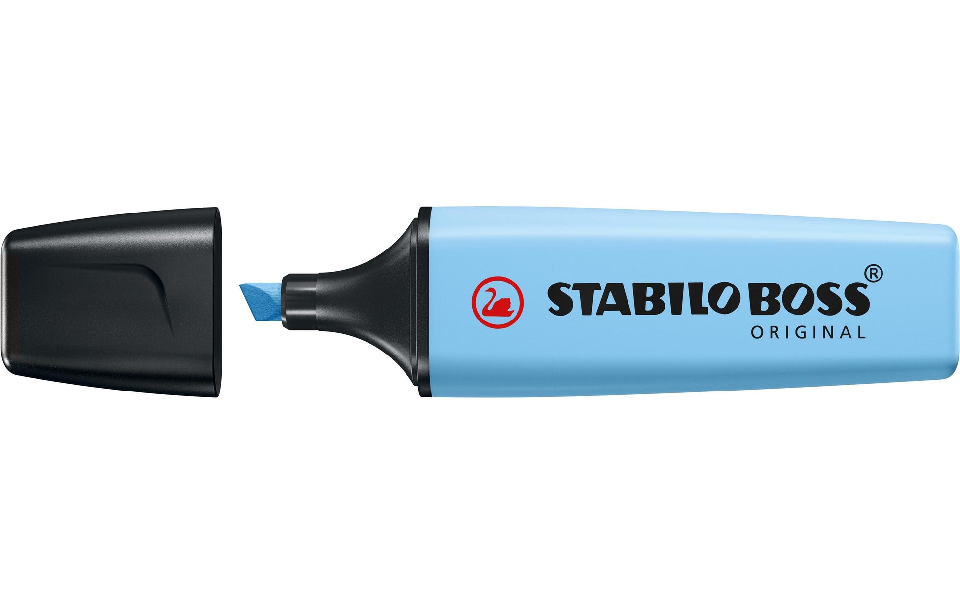 STABILO BOSS Original Textmarker Himmelblau – Keilspitze, 2–5 mm