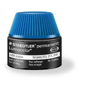 Staedtler Lumocolor Permanent Marker Nachfüllung für 313, 314, 317 + 1 weitere – Wasserfest, Geruchsarm, 15 ml
