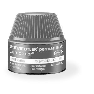 Staedtler Marker-Nachfüllung für Lumocolor permanent 313, 314, 317 + 1 weitere – wasserfest, geruchsarm, 15 ml
