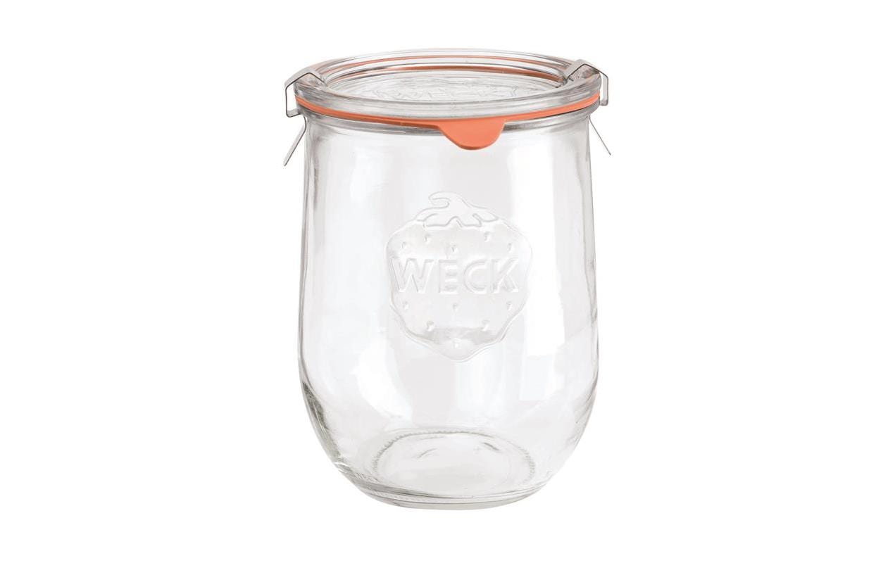 Weck Tulpenrand – Vorratsdose 1,1 l, Ø 10 × 14,7 cm, Glas, Transparent