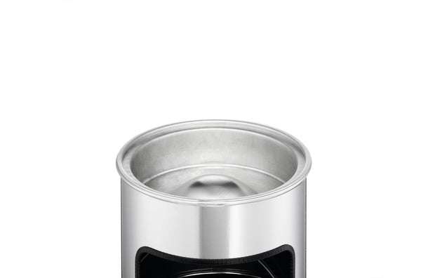 Durable Standascher – 2 + 17 l – Metall, silber metallic – Löschkopf, selbstlöschend – Ø 250 × H 630 mm