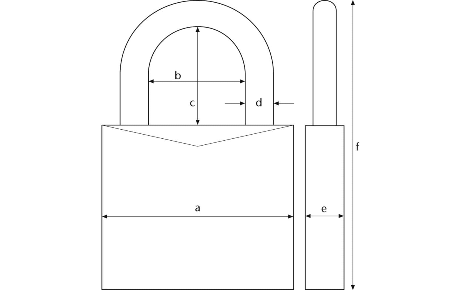 ABUS 145/20 Kombinationsschloss – Aluminium, Aussen, Titan
