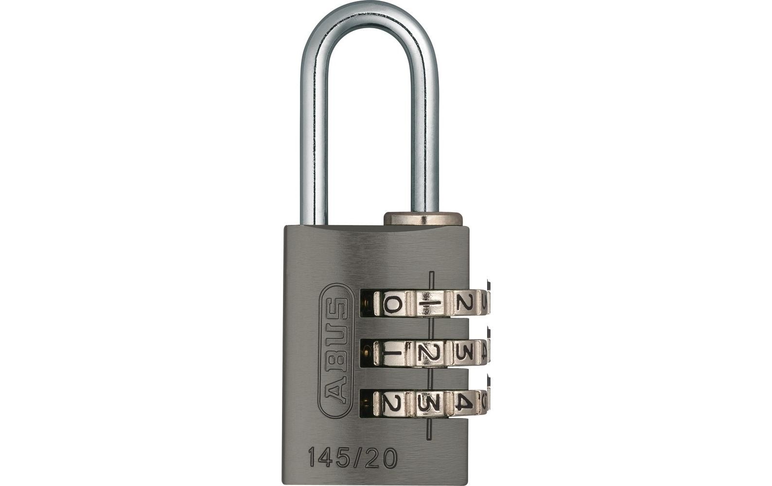 ABUS 145/20 Kombinationsschloss – Aluminium, Aussen, Titan