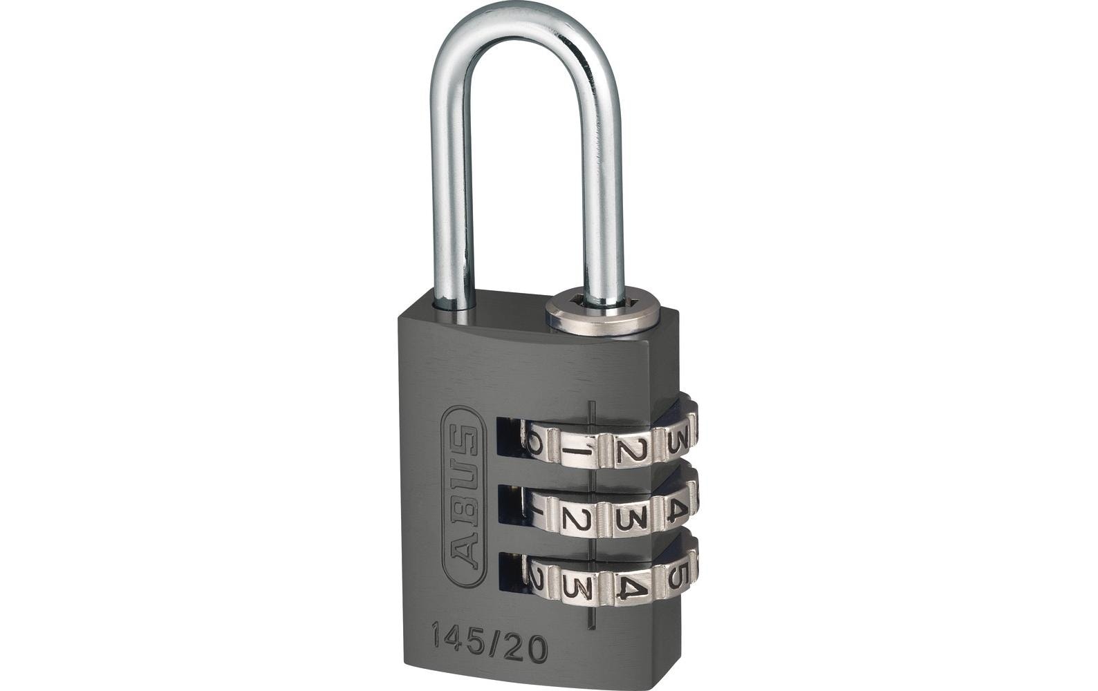 ABUS 145/20 Kombinationsschloss – Aluminium, Aussen, Titan