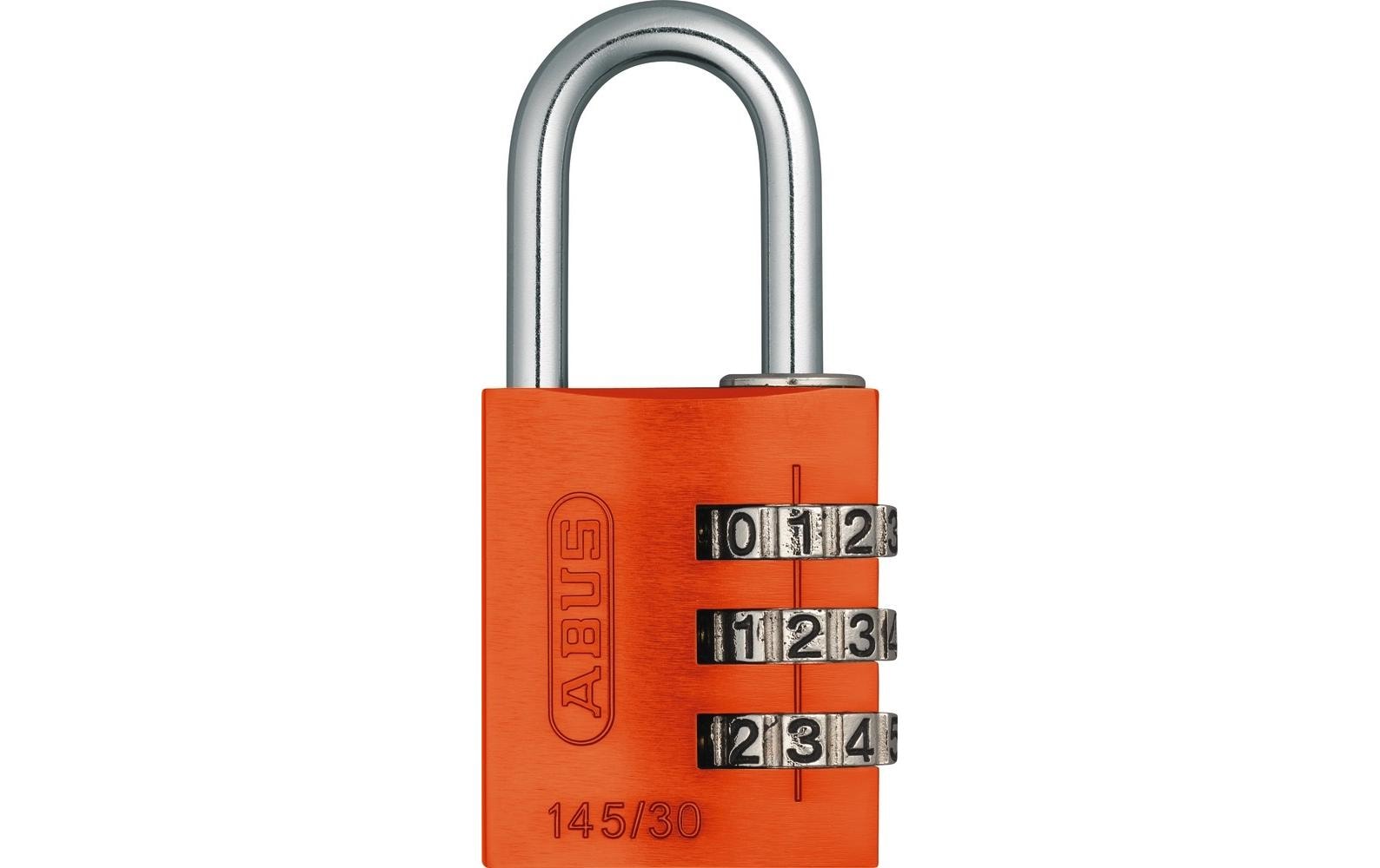 ABUS 145/30 oran.Lock-Tag Mechanisches Vorhängeschloss – Aluminium, Bügel 25×14 mm, Ø5 mm, Sicherheitslevel 3