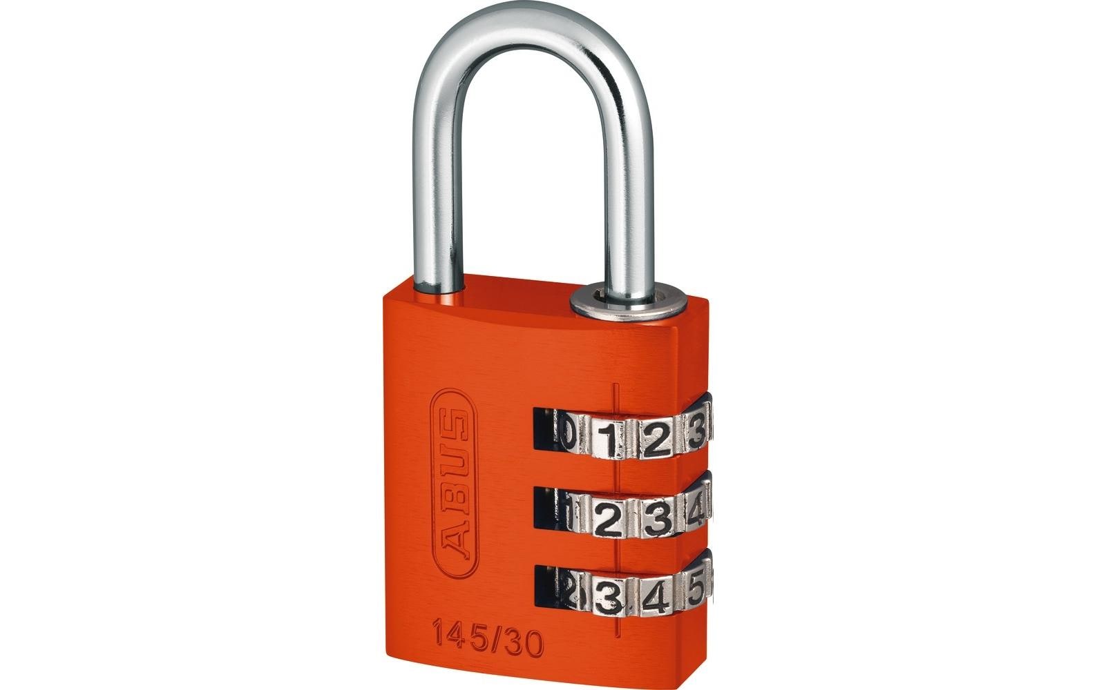 ABUS 145/30 oran.Lock-Tag Mechanisches Vorhängeschloss – Aluminium, Bügel 25×14 mm, Ø5 mm, Sicherheitslevel 3