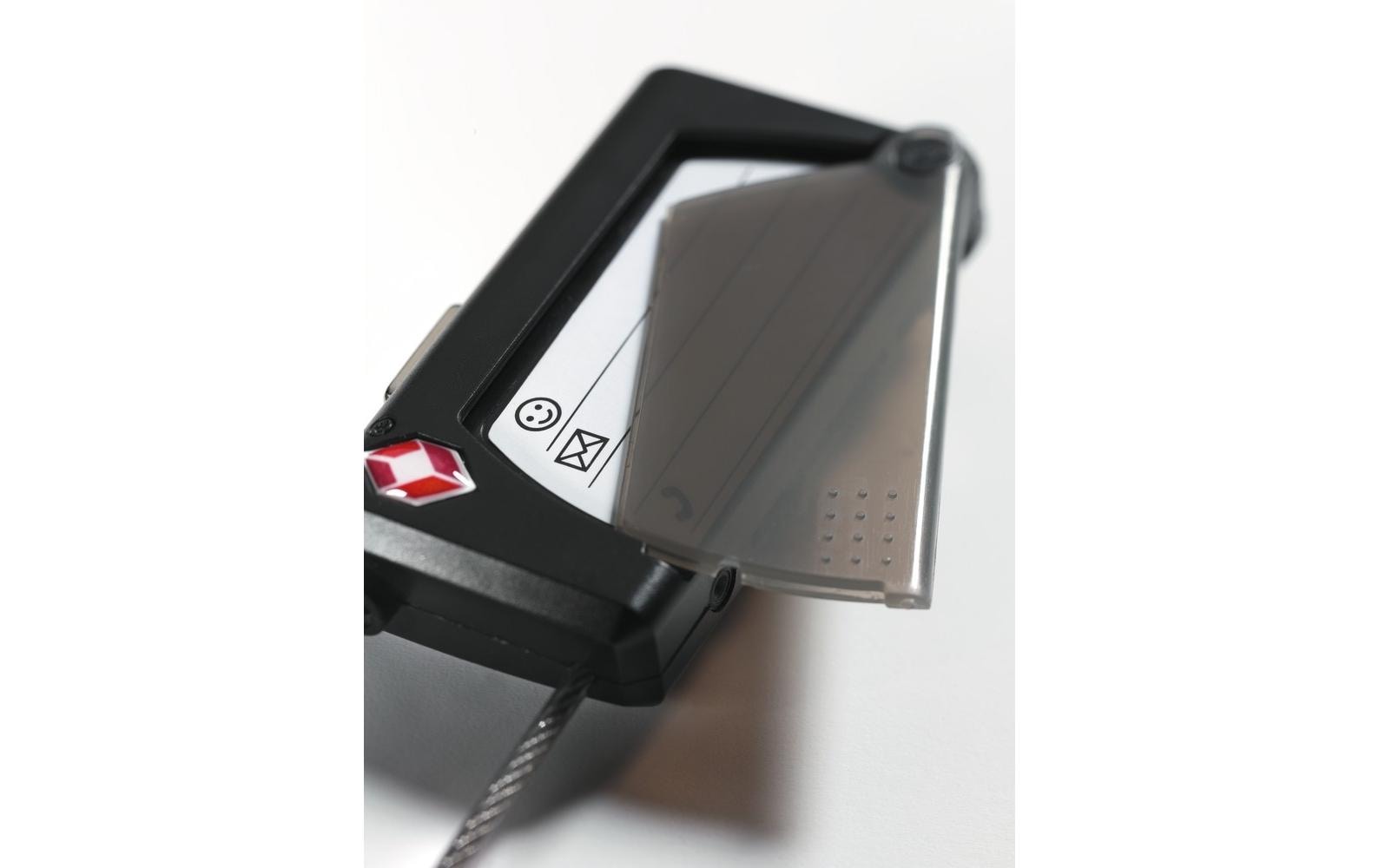 ABUS Gepäckschloss, Zahlenschloss – für Koffer – Bügelhöhe 40 mm – Schwarz, Kunststoff – 148TSA/30 B