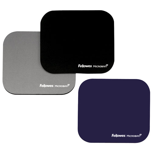 Fellowes Mausmatte – Grau, 232 × 199 × 2 mm, Microban