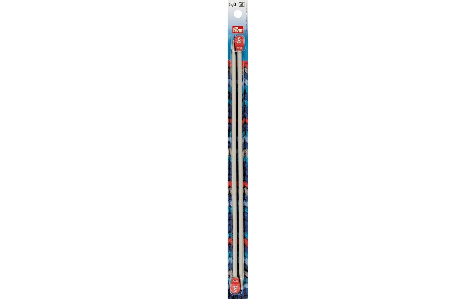 Prym 191456 Jackenstricknadel Grau – 5 mm, 30 cm, Aluminium, 2 Stk.