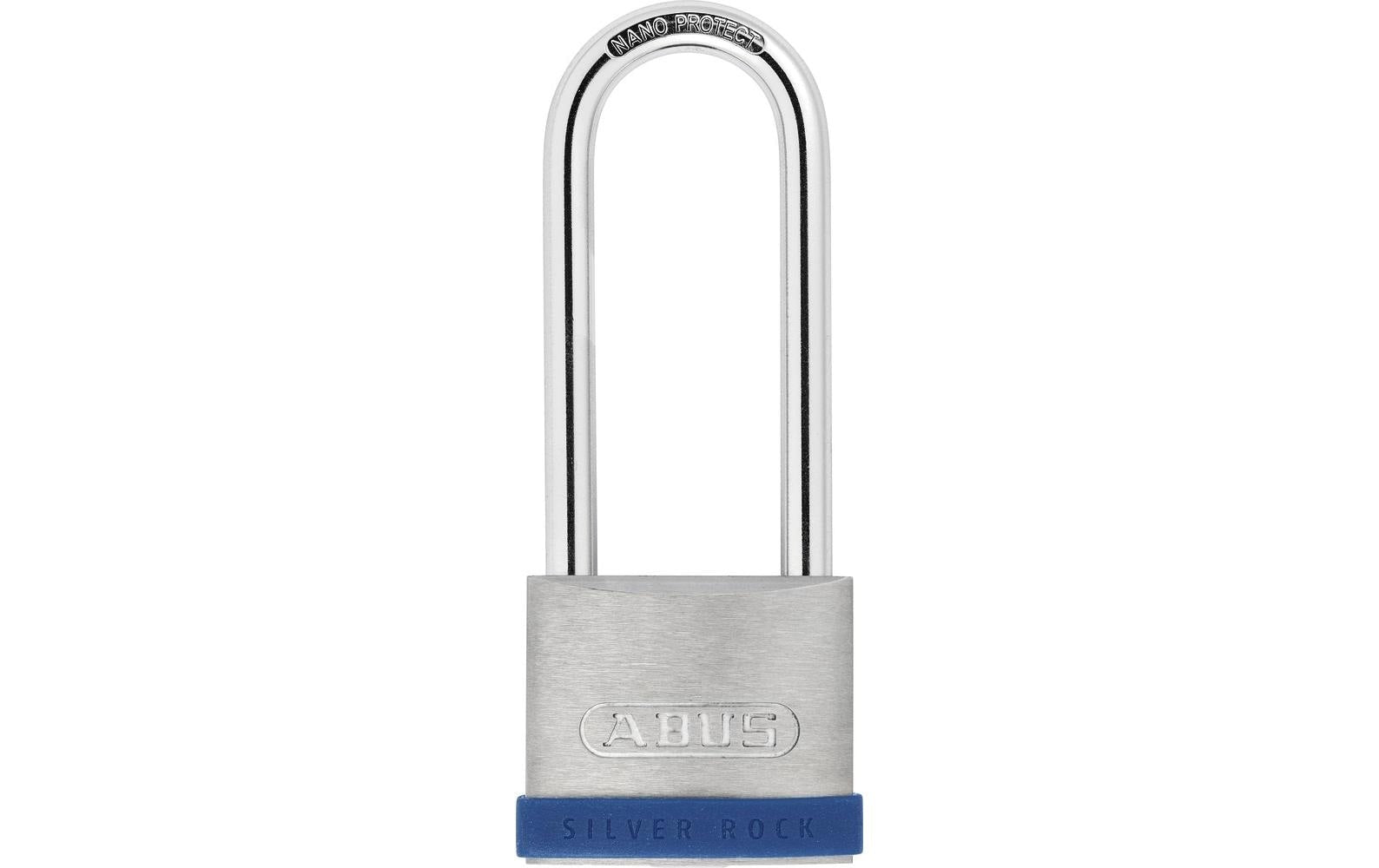 ABUS Silver Rock 5/50HB80 Mechanisches Vorhängeschloss – Zink, Bügel 80×28 mm, Ø8 mm, Sicherheitslevel 7