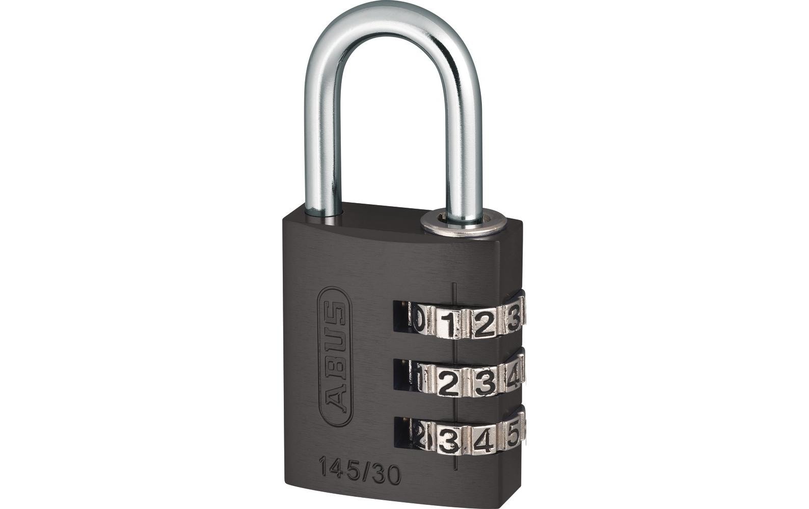 ABUS 145/30 Lock-Tag Kombinationsschloss – Aluminium, Bügel 25×14 mm, Sicherheitsstufe 3, Aussen