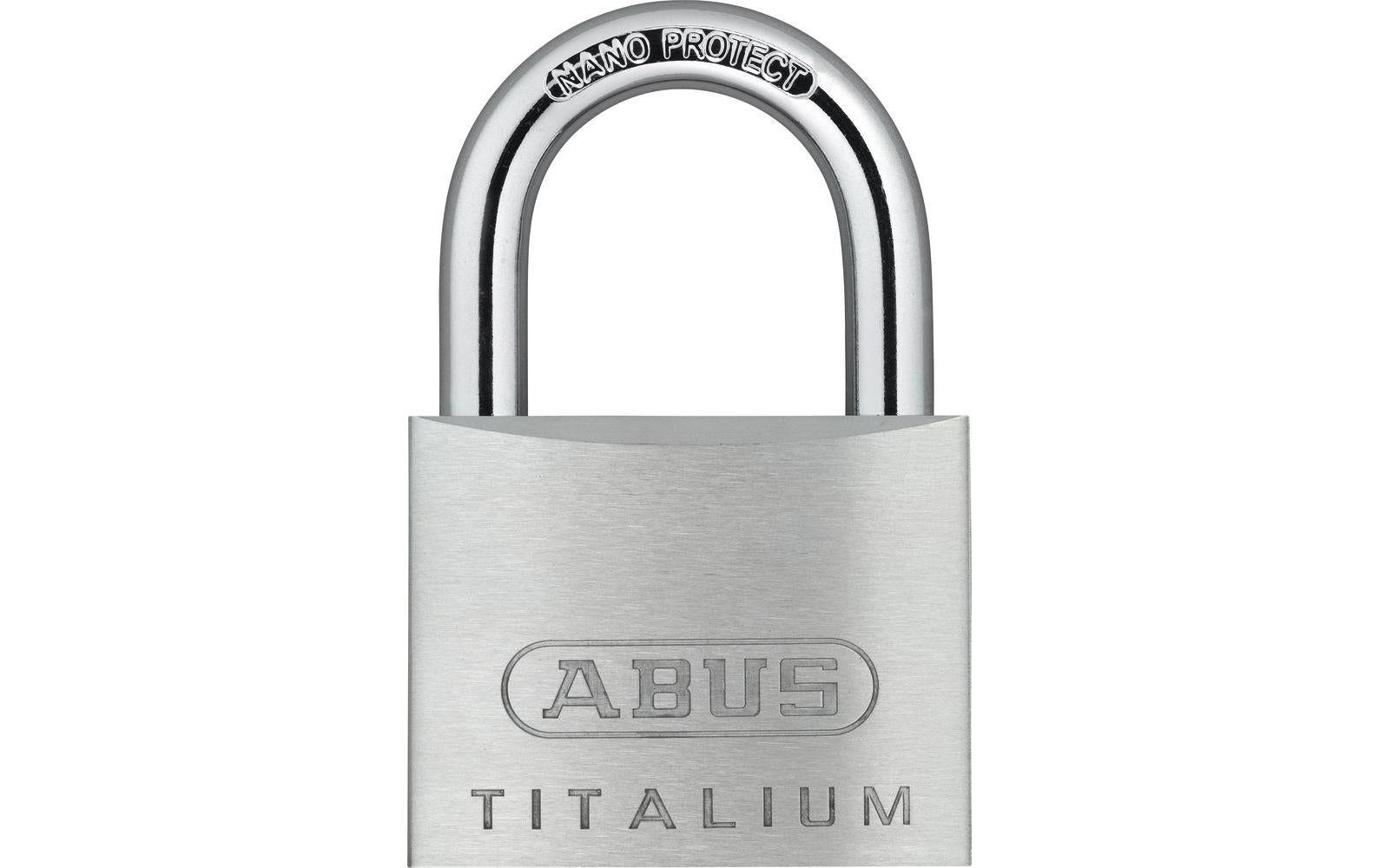 ABUS Vorhängeschloss 64TI/50 – 50×17×77 mm, silber