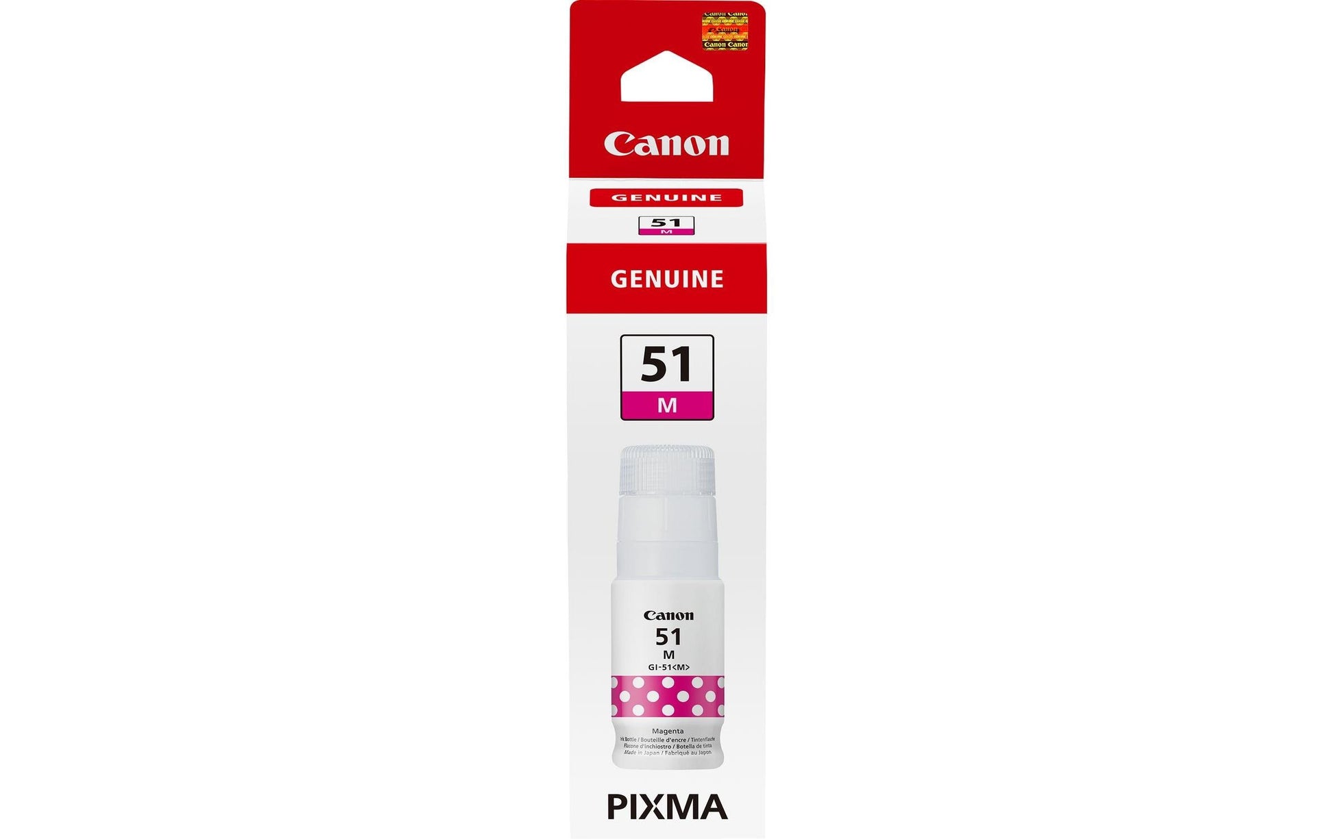 Canon Tintenpatrone GI-51, Magenta, 70 ml – für Inkjetdrucker, Multifunktionsgeräte