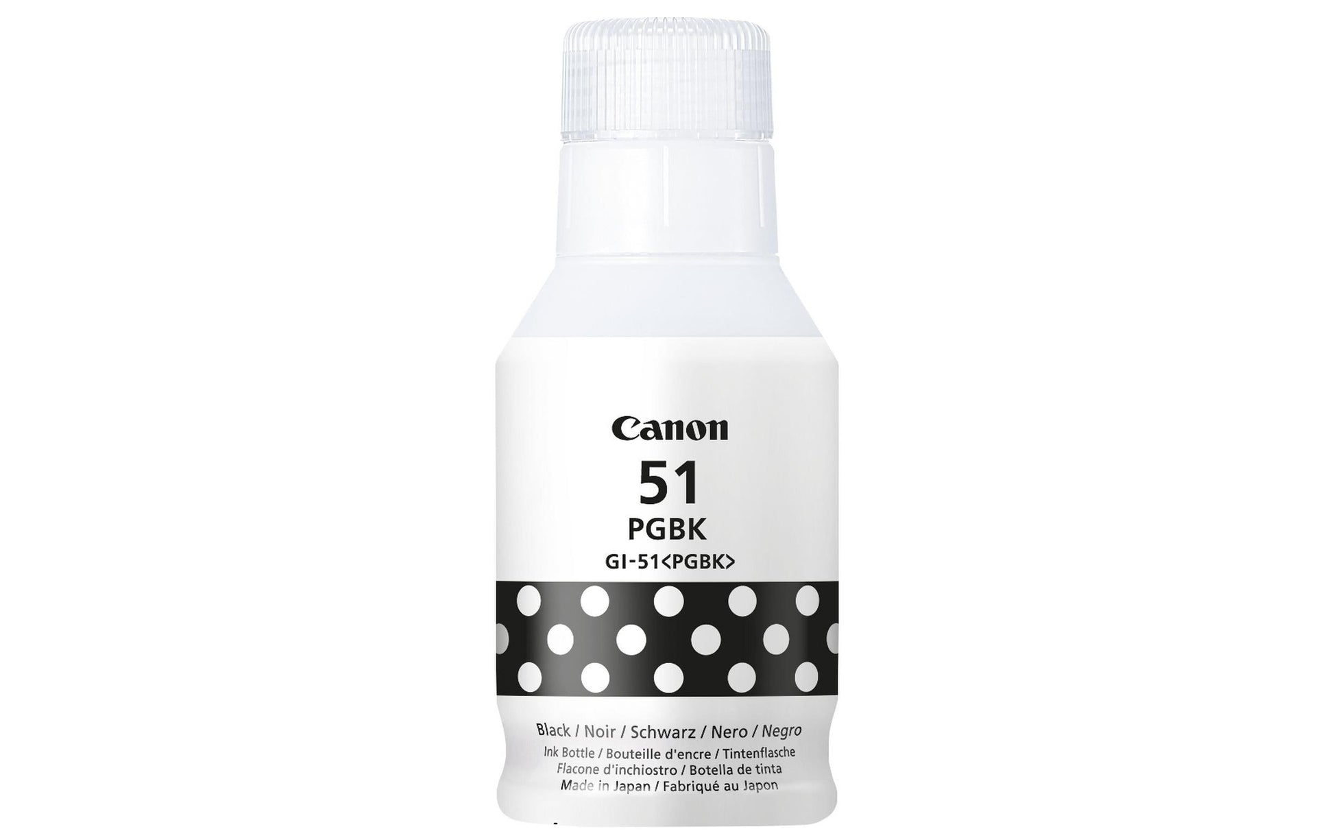 Canon Tintenpatrone GI-51, schwarz, 170 ml – für Inkjetdrucker/Multifunktionsgeräte
