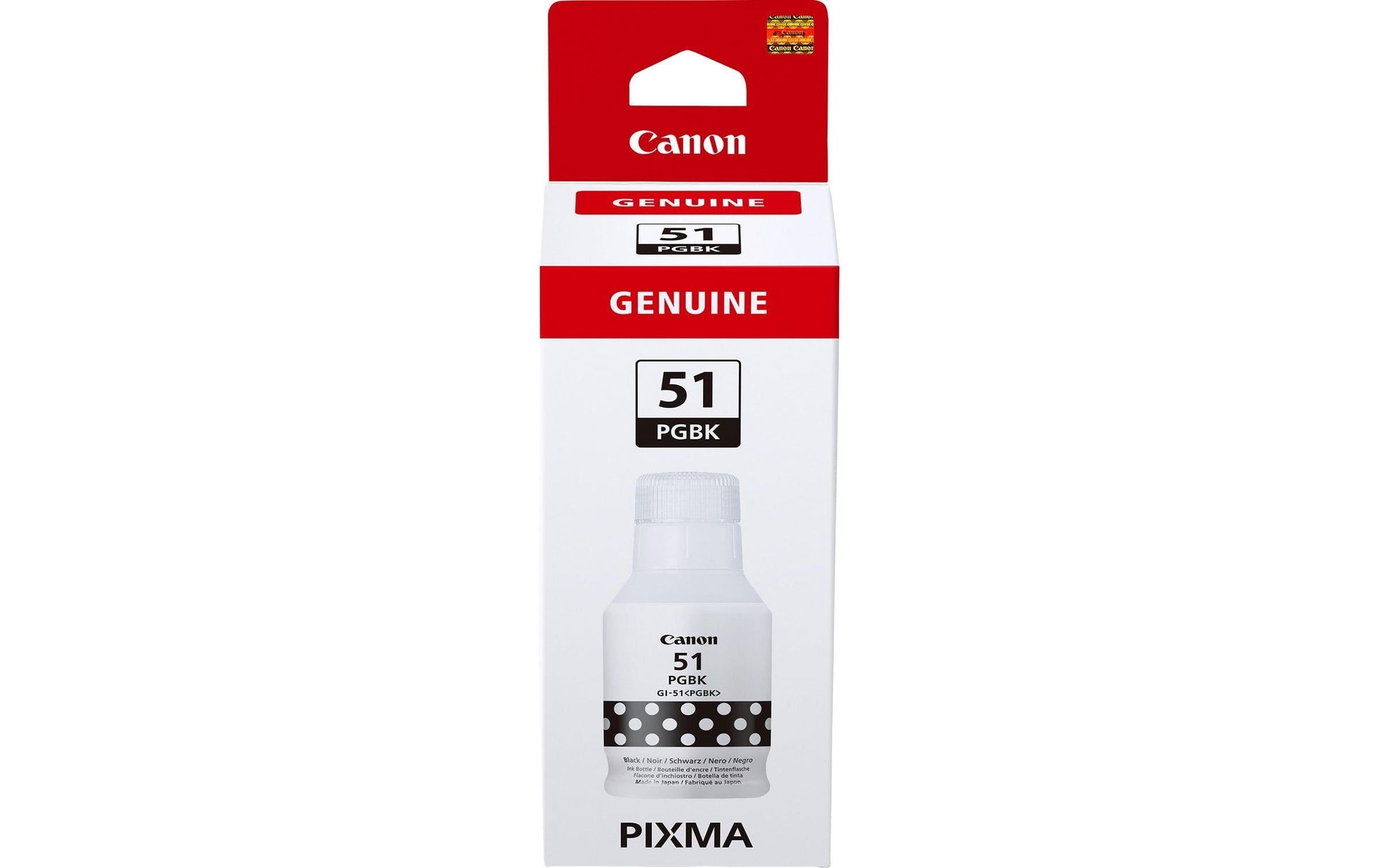 Canon Tintenpatrone GI-51, schwarz, 170 ml – für Inkjetdrucker/Multifunktionsgeräte
