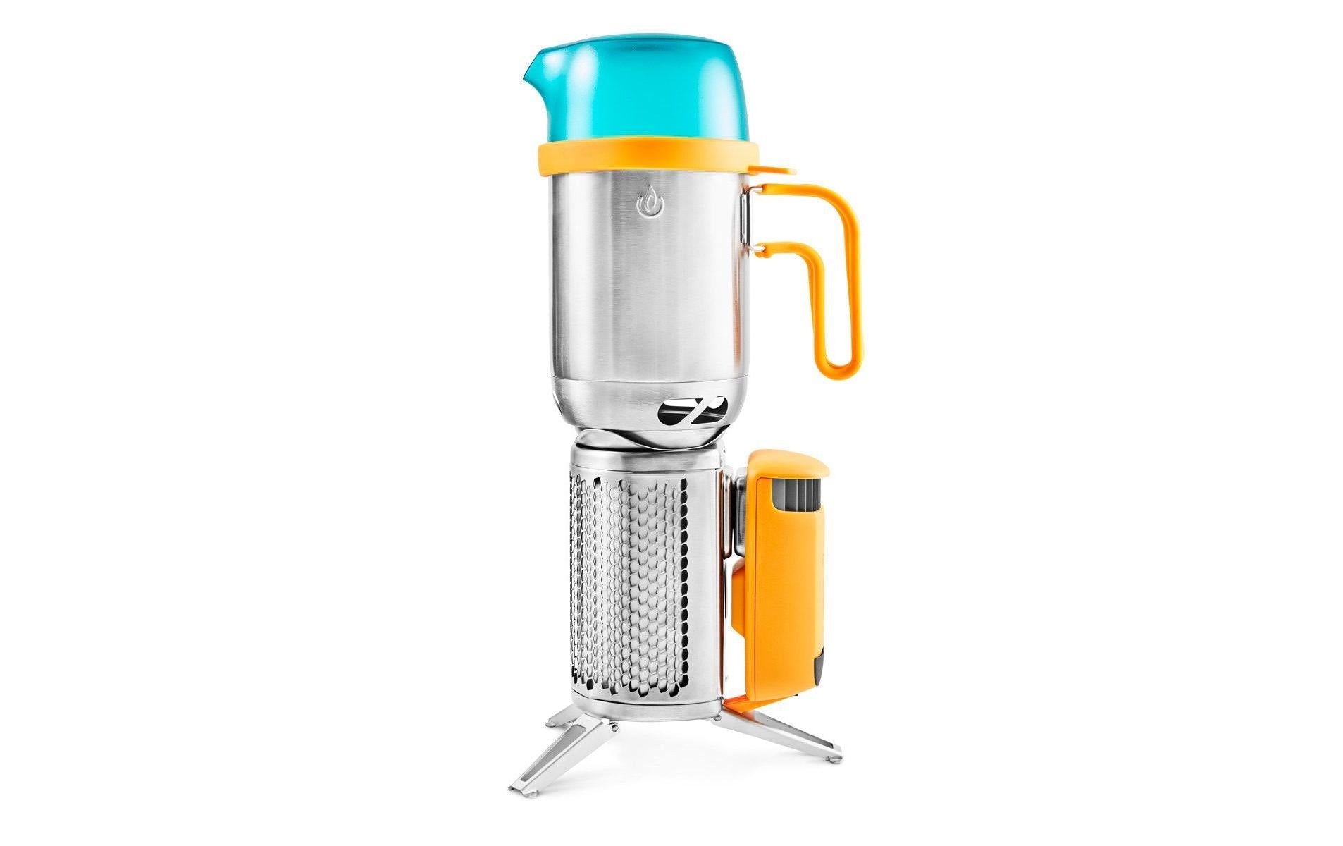 BioLite Campstove BNA0100 – Holzkohle, USB-Port, 935 g – Gelb/Edelstahl