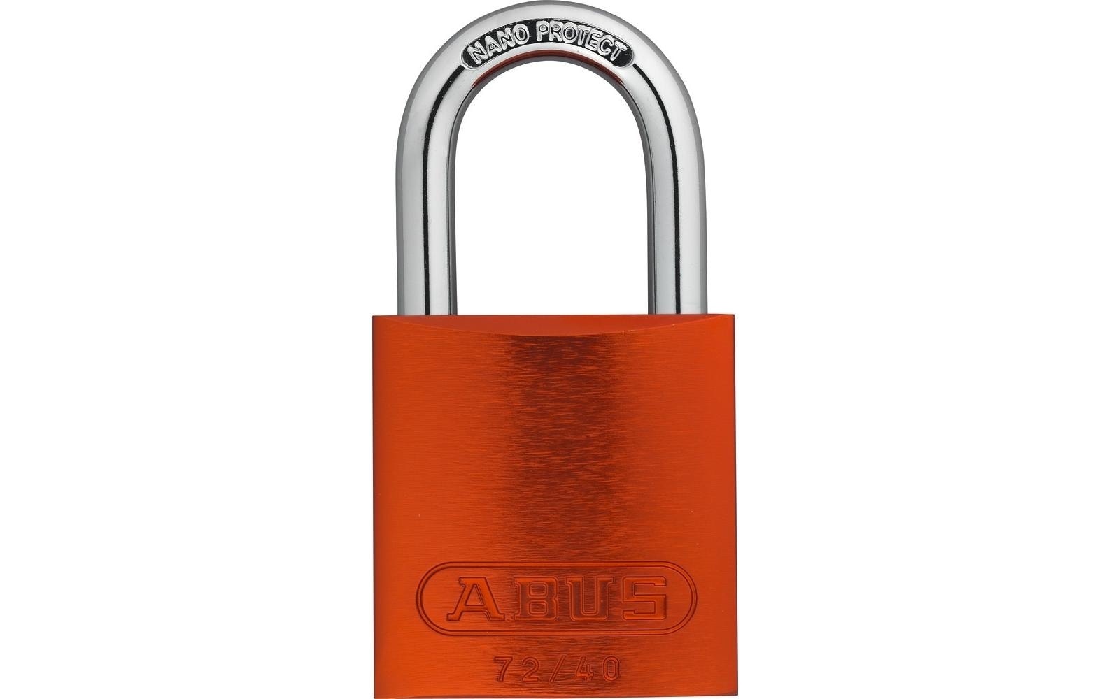 ABUS 72/40 Mechanisches Vorhängeschloss – Aluminium, Bügel H×B 26,5×19,5 mm, Sicherheitslevel 6, Aussen