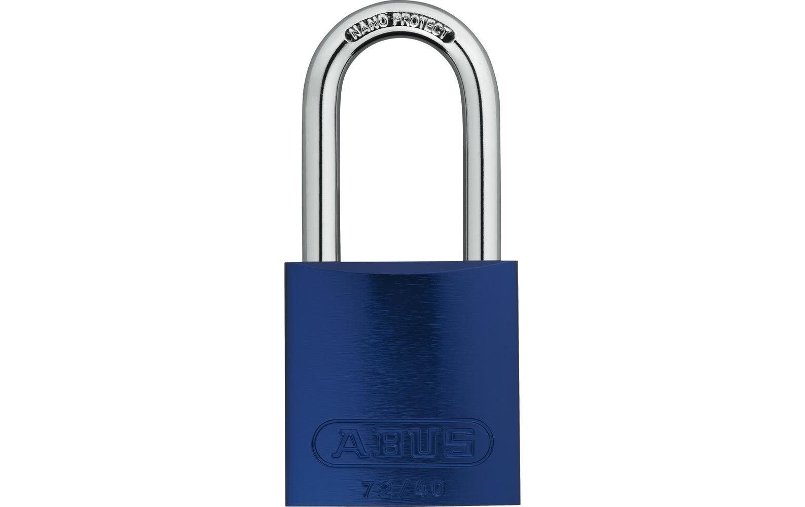ABUS 72/40HB40 Mechanisches Vorhängeschloss – Aluminium, Bügel 39×19,5 mm, Ø 6,5 mm, Sicherheitslevel 6