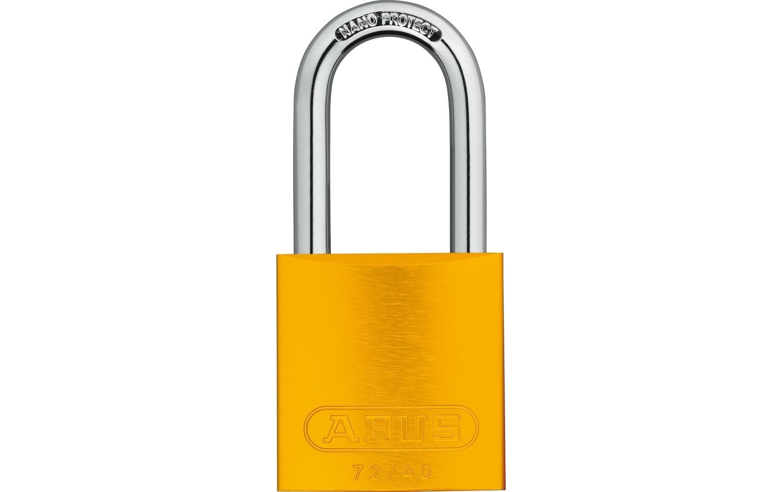ABUS 72/40HB40 Mechanisches Vorhängeschloss – Aluminium, Bügel 39×19,5 mm, Ø 6,5 mm, Sicherheitslevel 6, Aussenbereich