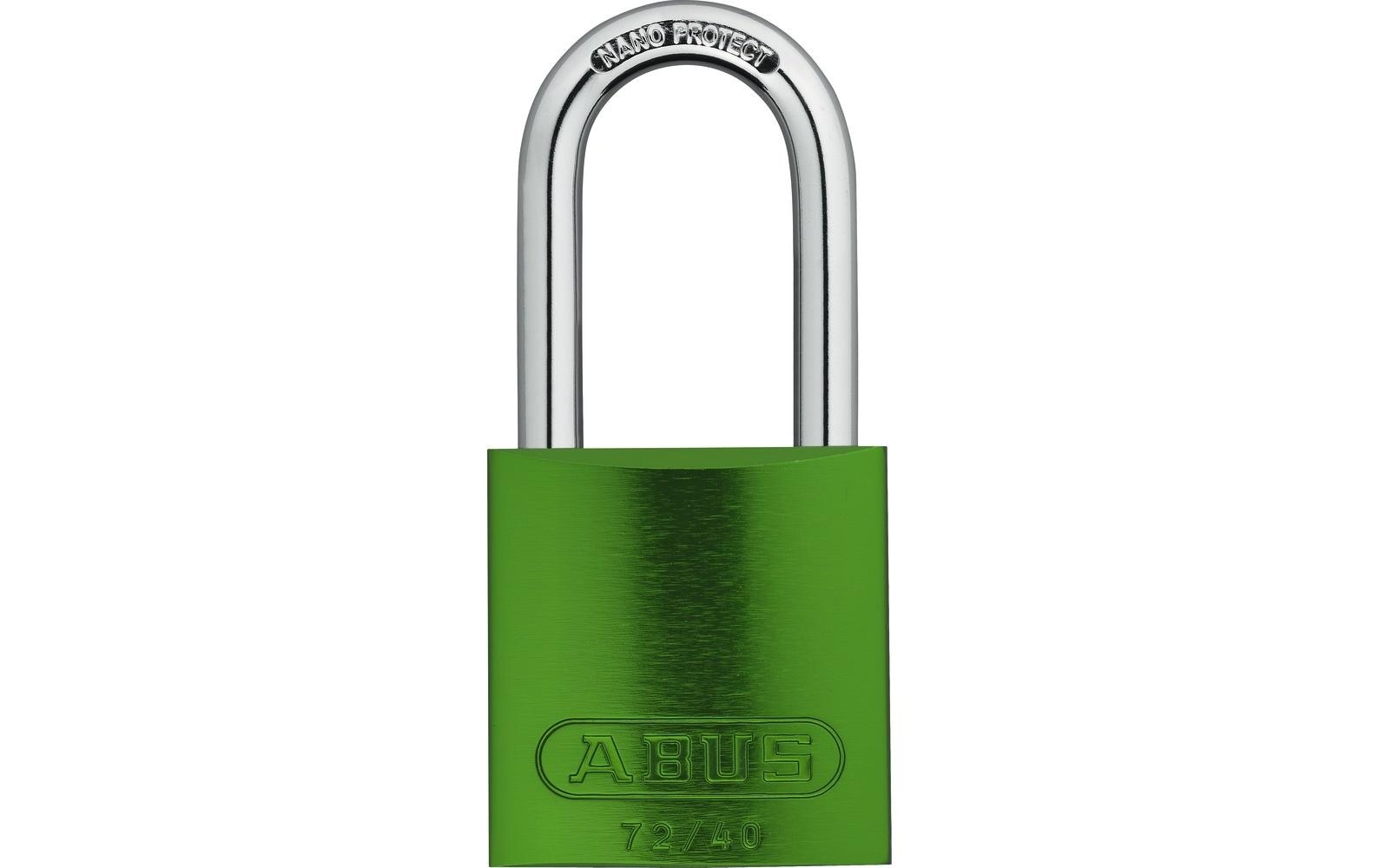 ABUS 72/40HB40 Mechanisches Vorhängeschloss – Aluminium, Bügel 39×19,5 mm, Schäkeldurchmesser 6,5 mm