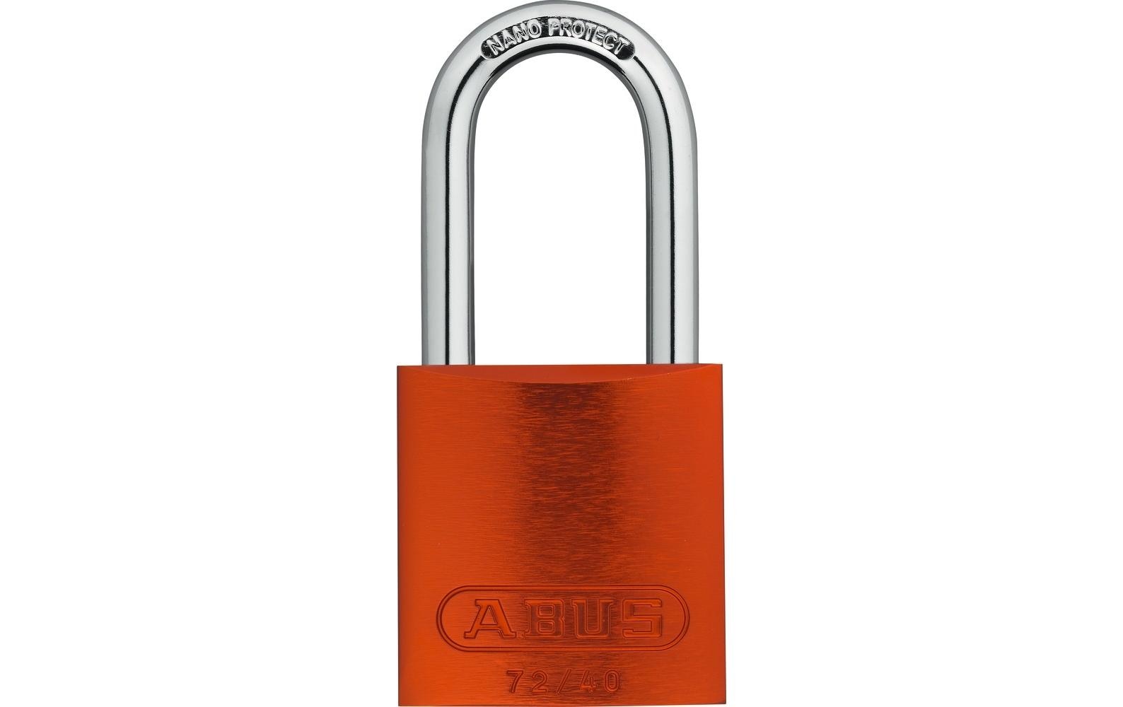 ABUS 72/40HB40 Mechanisches Vorhängeschloss – Aluminium, Bügel 39×19,5 mm, Ø 6,5 mm, Sicherheitsstufe 6, Aussenbereich geeignet