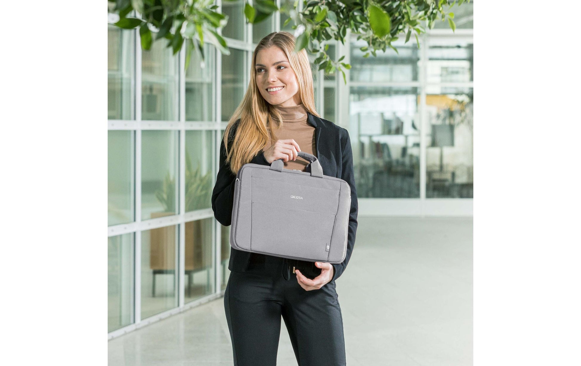 DICOTA Notebook-Tasche für bis 12,5" – aus recyceltem PET – Grau