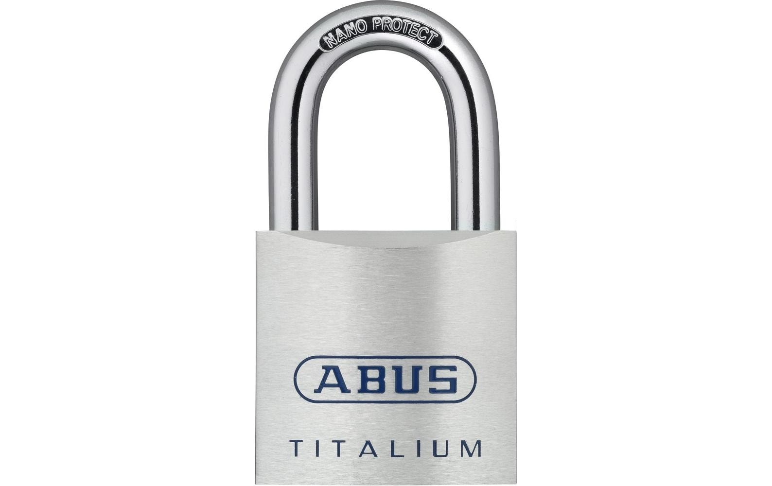 ABUS 80TI/50 vs. Mechanisches Vorhängeschloss – Aluminium, Bügel 35×25 mm, Ø10 mm, Sicherheitsstufe 8, Aussen